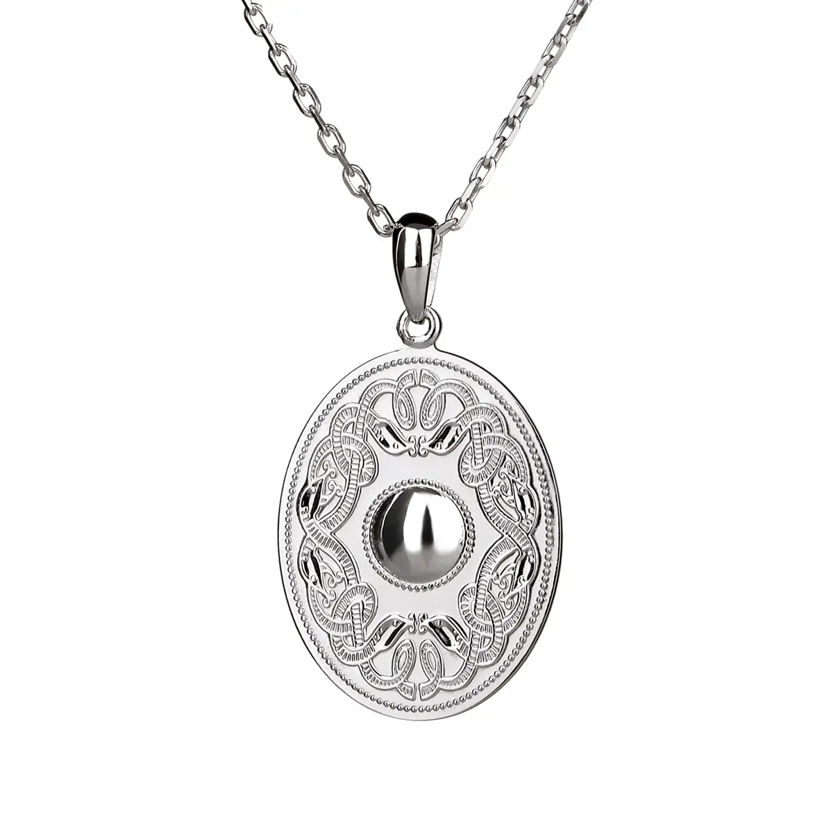 Celtic Warrior - Oval Necklace - keltische Kette aus Irland