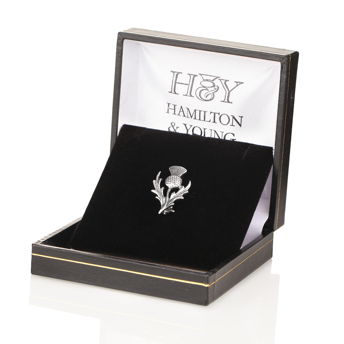 brosche-Anstecknadel-pin-schottisch-distel-thistle-silber-001 Schottische Distel Anstecknadel aus Sterling Silber - The Scottish Thistle