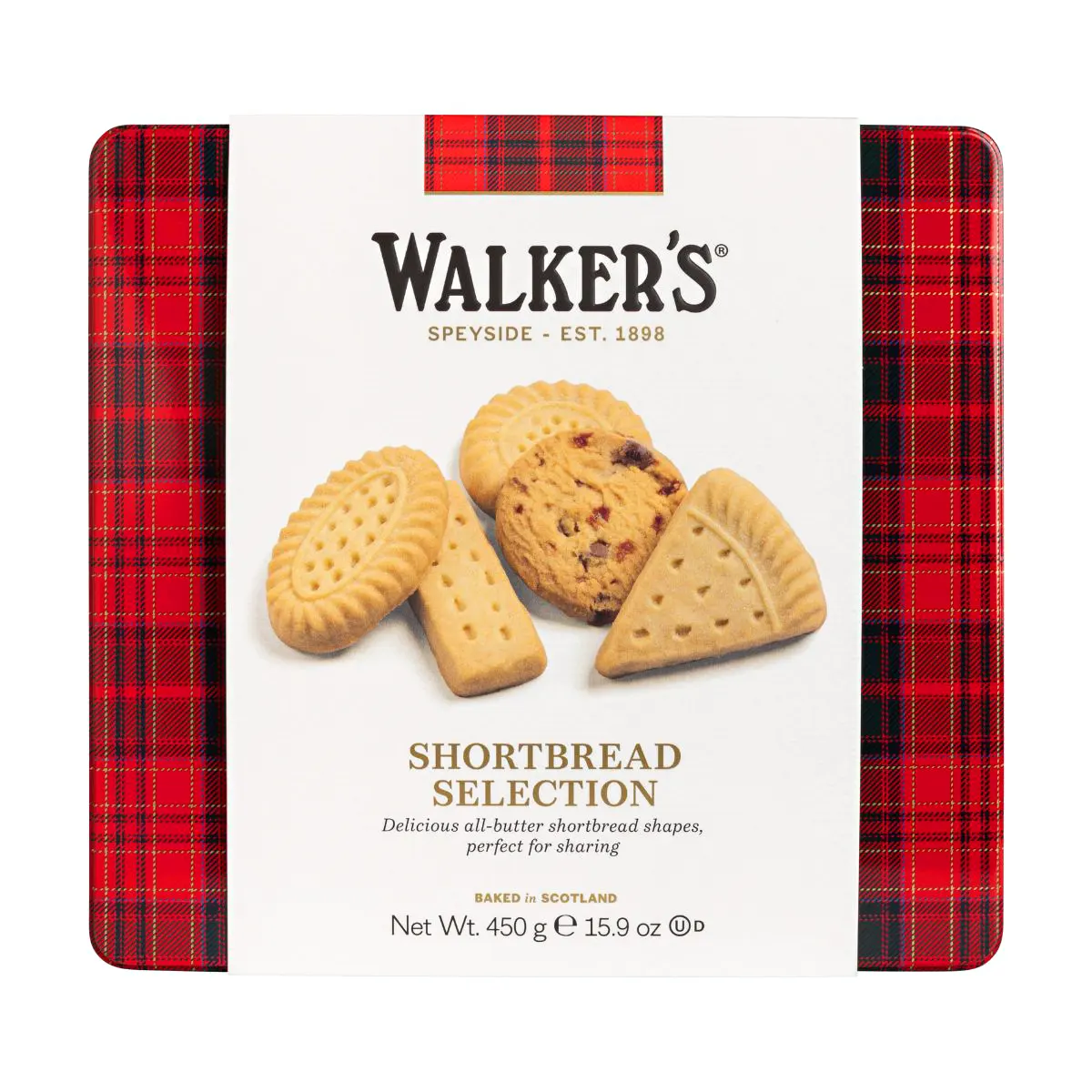 Walkers Shortbread Selection 450g in Tartan-Geschenk-Dose