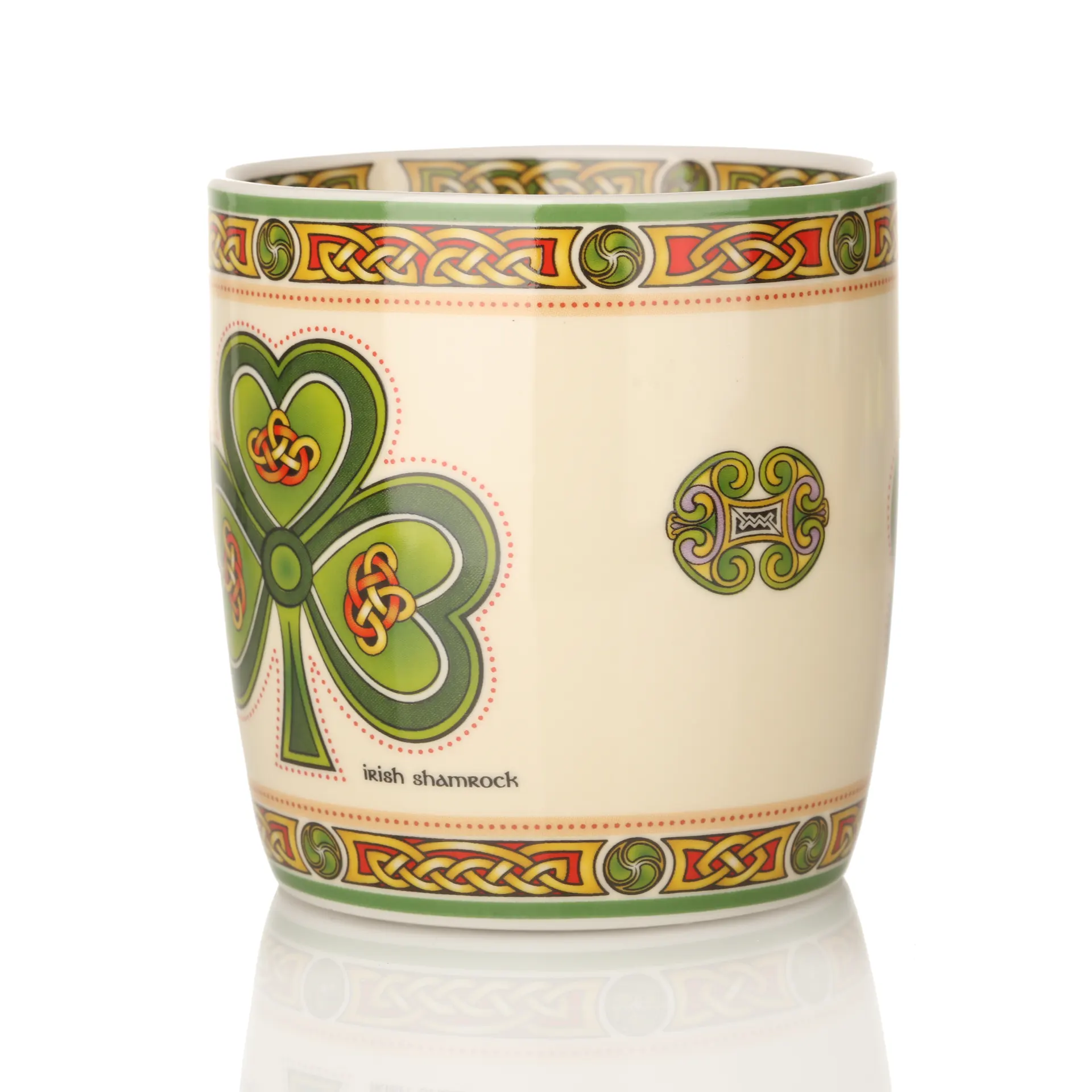 Irish Shamrock - keltischer Kaffeebecher mit irischen Kleeblättern Irish Shamrock - keltischer Kaffeebecher mit irischen Kleeblättern