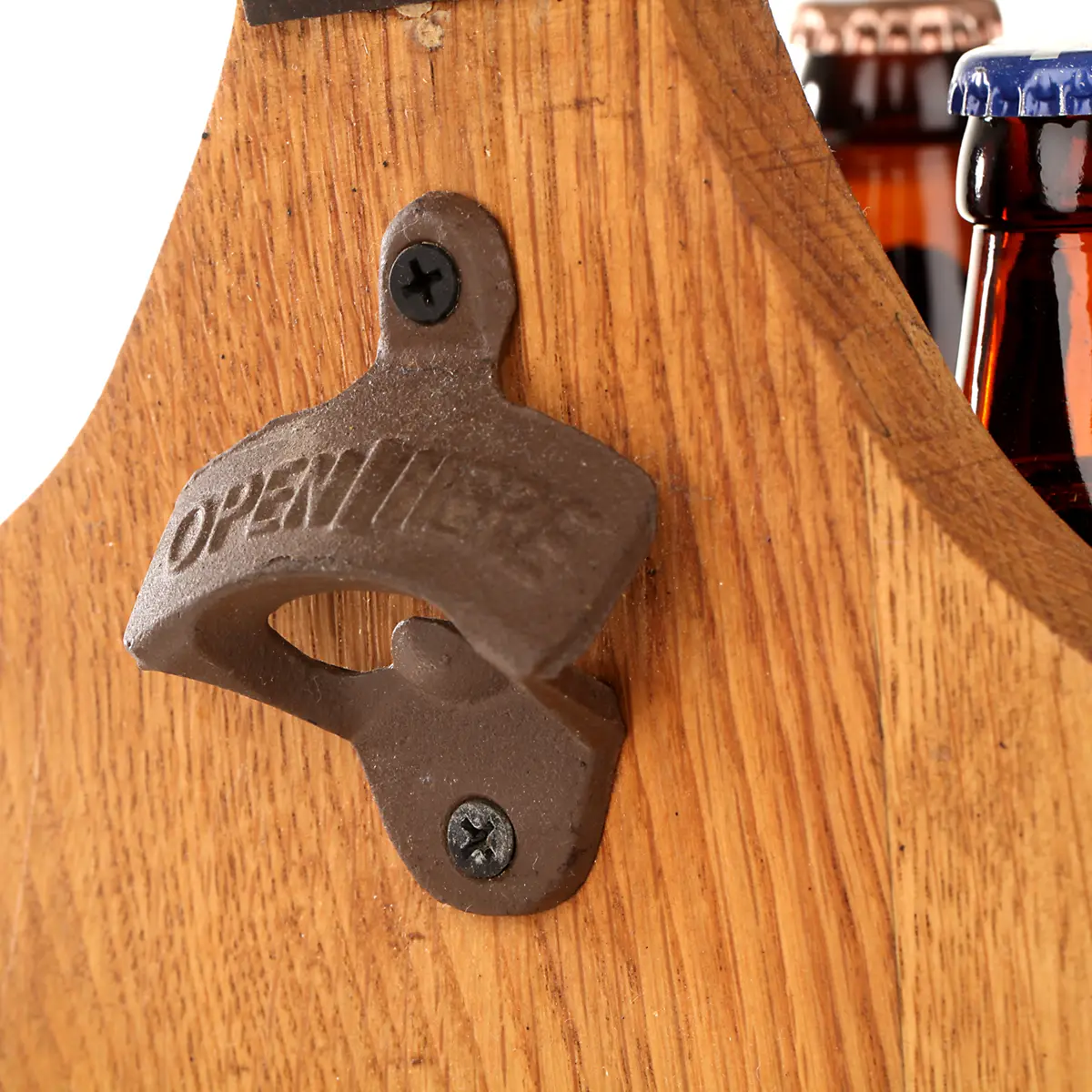 bier-flaschen-traeger-whisky-fass-recycled-schottland-001 Flaschenträger aus recycelten schottischen Whiskyfass - für 6 Bierflaschen