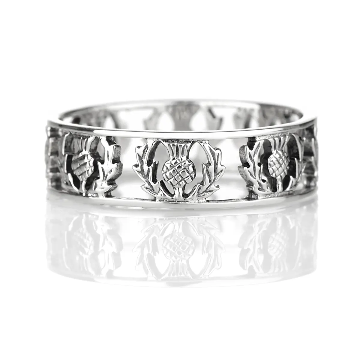 ring-schottland-outlander-keltisch-scottish-thistle-silber-007 Scottish Thistle Ring - Sterling Silber mit schottischen Disteln