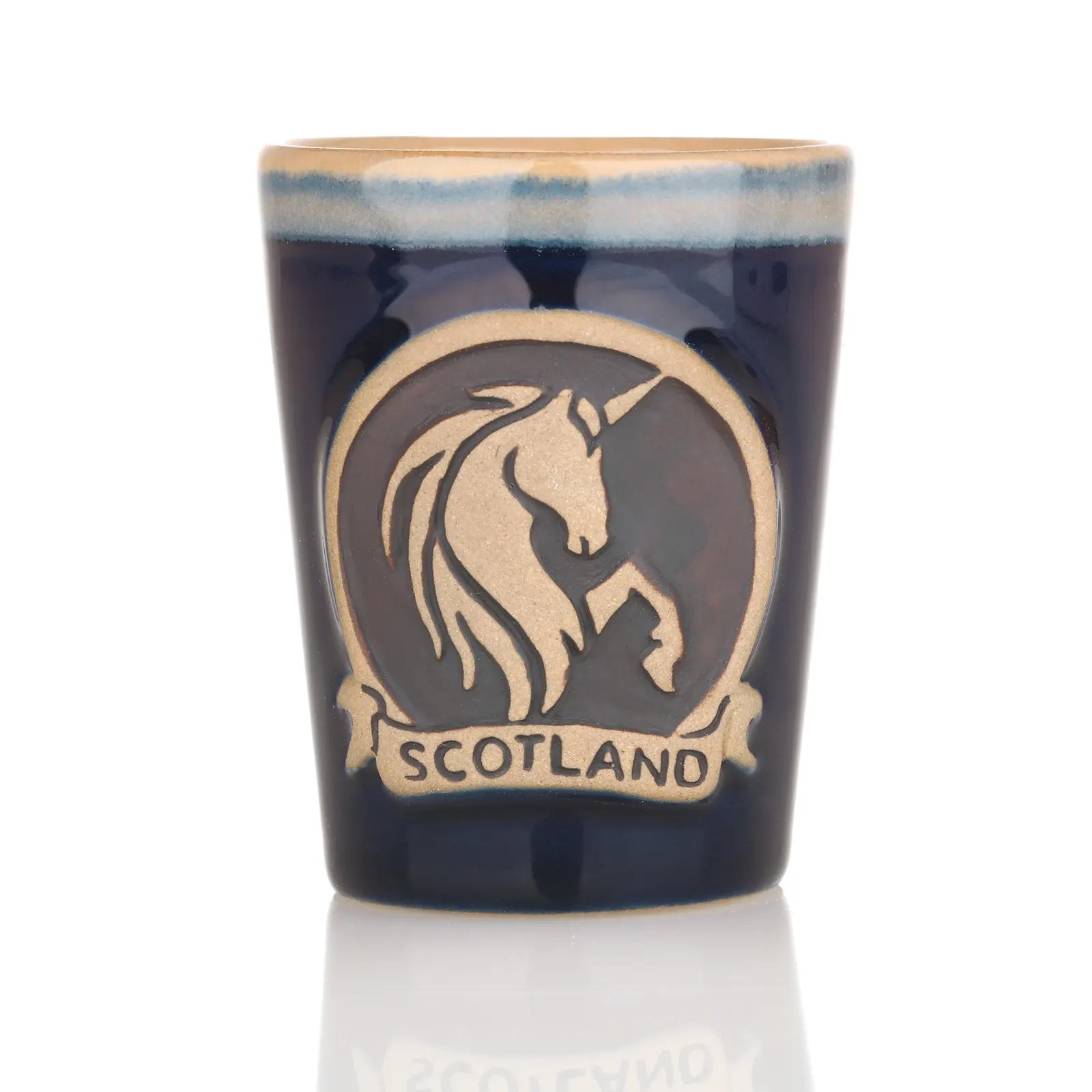 Unicorn Shot Cup in Schwarz - Einhorn Shotbecher aus Schottland