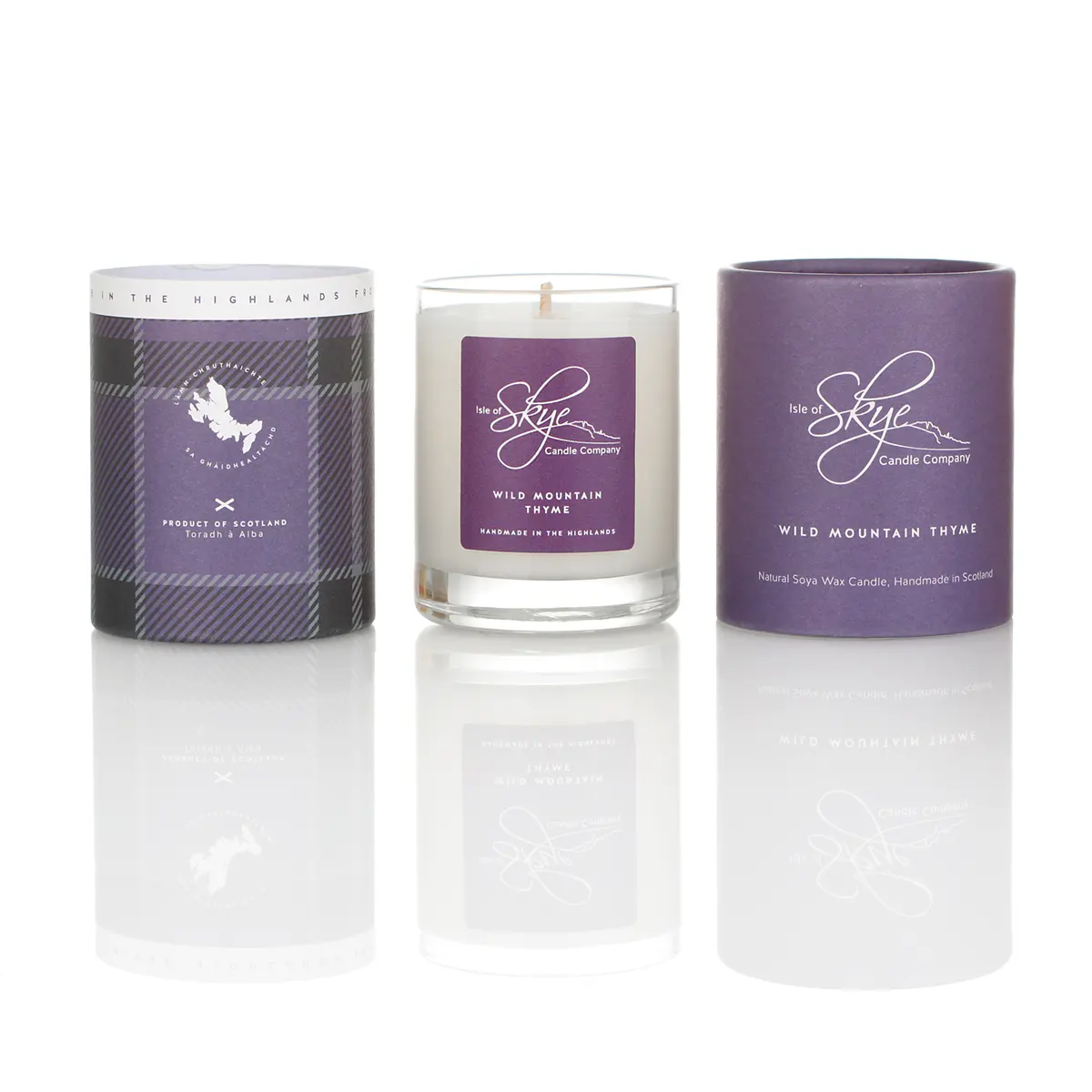 Isle of Skye Candles Duftkerze - Wild Mountain Thyme - Erfrischender Highland Duft aus Schottland