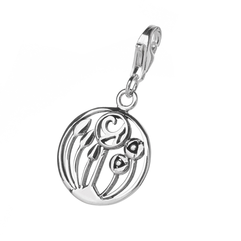 macintosh-charm-anhaenger-bettelarmband-sterling-silber-00758e8d26fbbb12 C. R. MacKintosh Charm aus Sterling Silber - Handgefertigt in Schottland