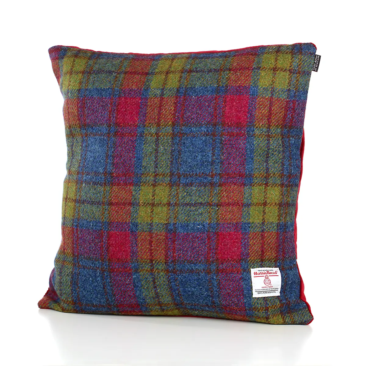kissen-cushion-45x45-harris-tweed-schottland-tartan-karo-multi-colour-001 Harris Tweed Kissen aus Schottland in Multi Color Tartan - 45 x 45 cm