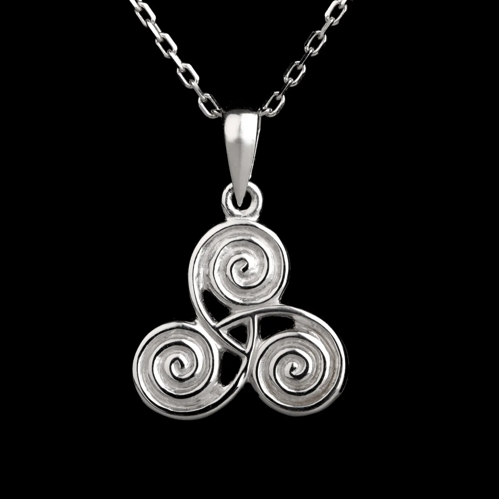 Newgrange Triskele - Keltischer Sterlingsilber Anhänger aus Irland