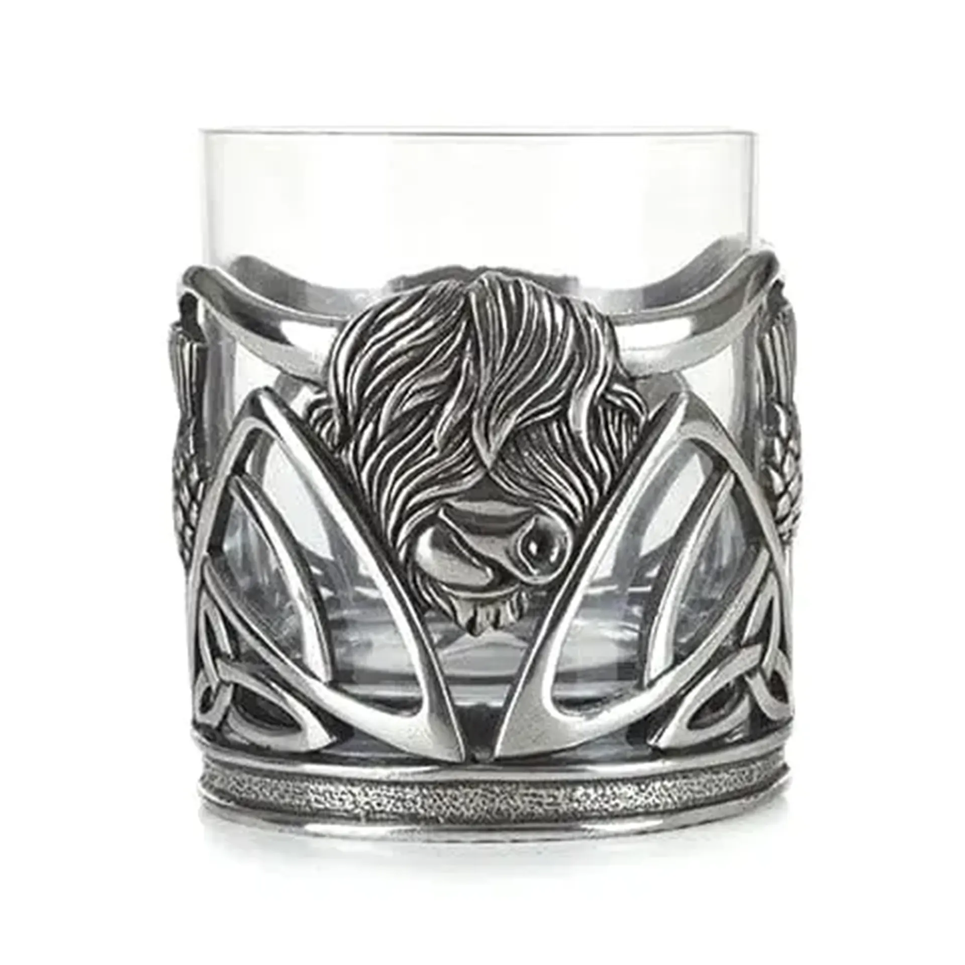 Highland Cow Whiskyglas – handgefertigter Whisky Tumbler mit Highland-Kuh Highland Cow Whiskyglas – handgefertigter Whisky Tumbler mit Highland-Kuh