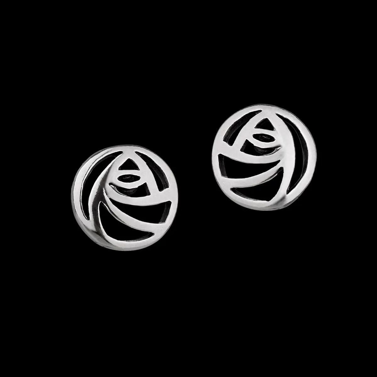 ohrstecker-ohrringe-Charles-Rennie-Mackintosh-schottland-silber-003 Mackintosh Glasgow Rose Ohrstecker aus Sterling Silber - Made in Scotland