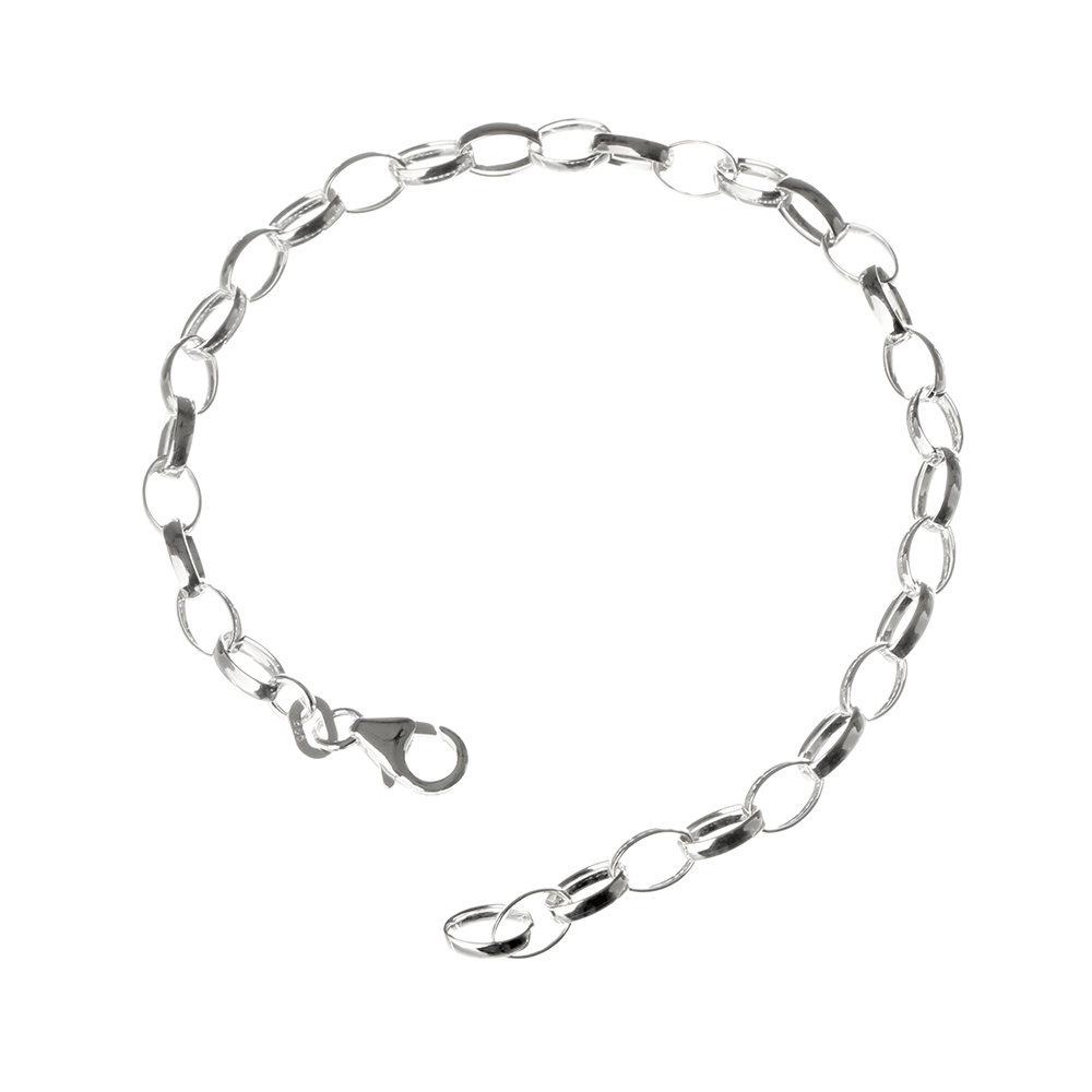 Bettelarmband für Charms - 19 cm Ankerkette aus Sterling Silber