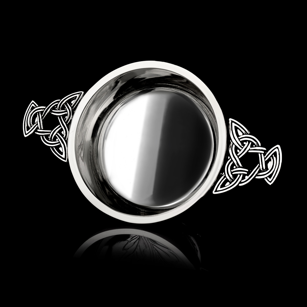 Whisky-Quiaich-Schottland-Silber-large-003 Large Highland Whisky Quaich aus Schottland mit keltischen Details