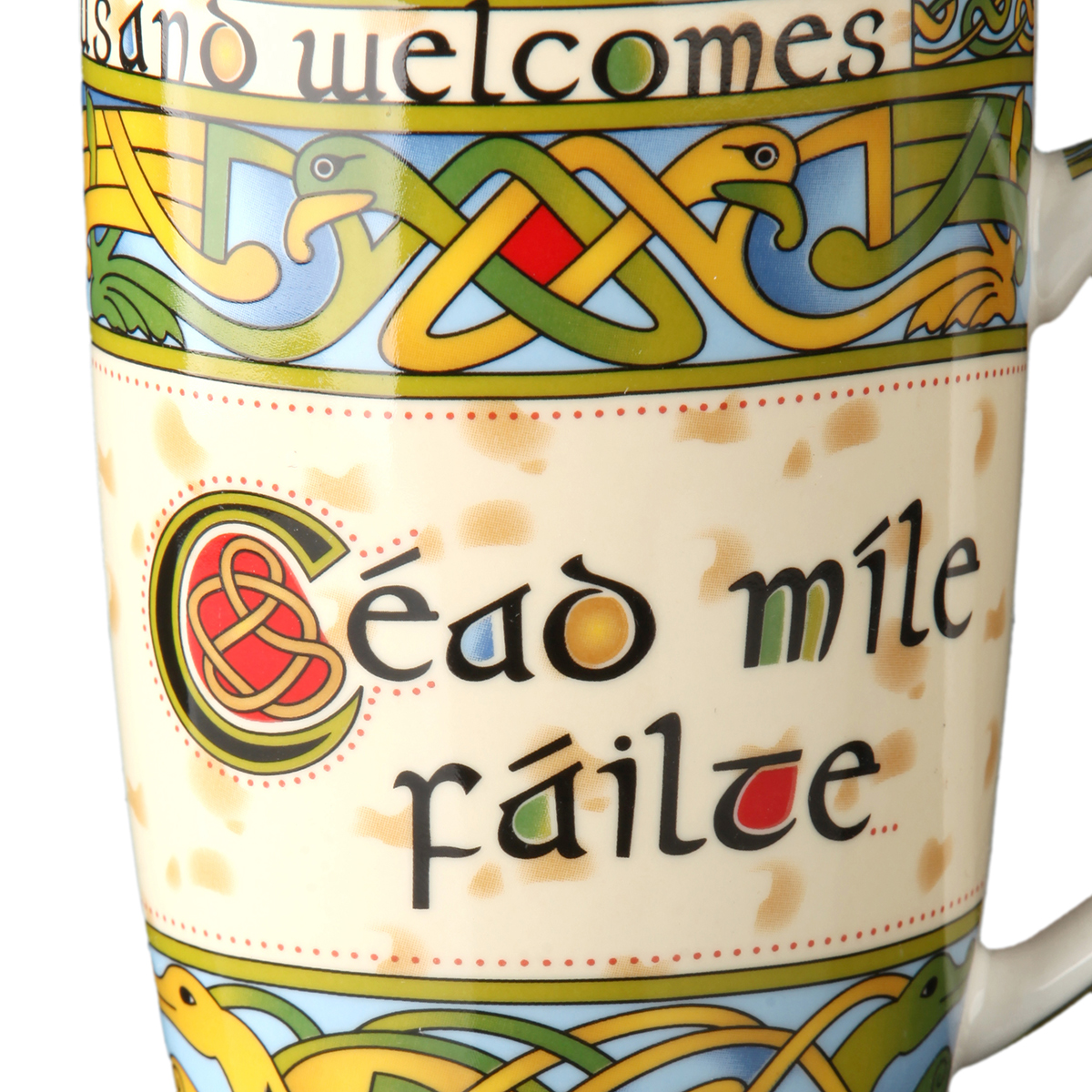 Kaffeebecher-Mug-irland-cead-mile-failte-006 Cead Mile Failte - tausendfach Willkommen - Keltischer Kaffeebecher aus Irland