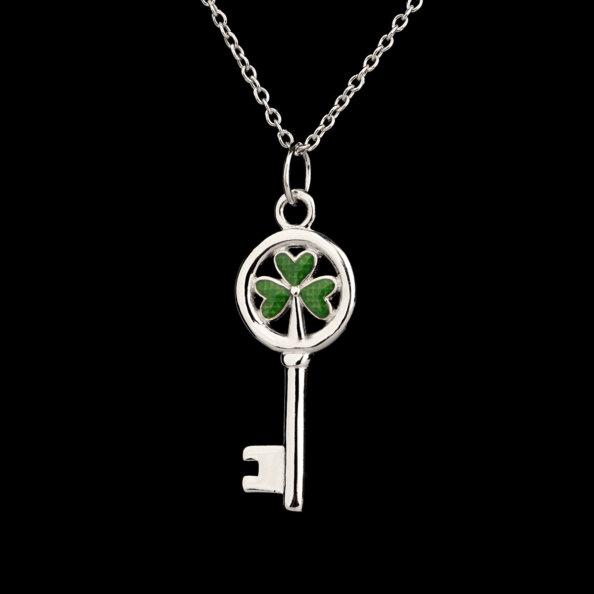 Shamrock Key to Ireland - Irische Kleeblatt & Schlüssel Kette