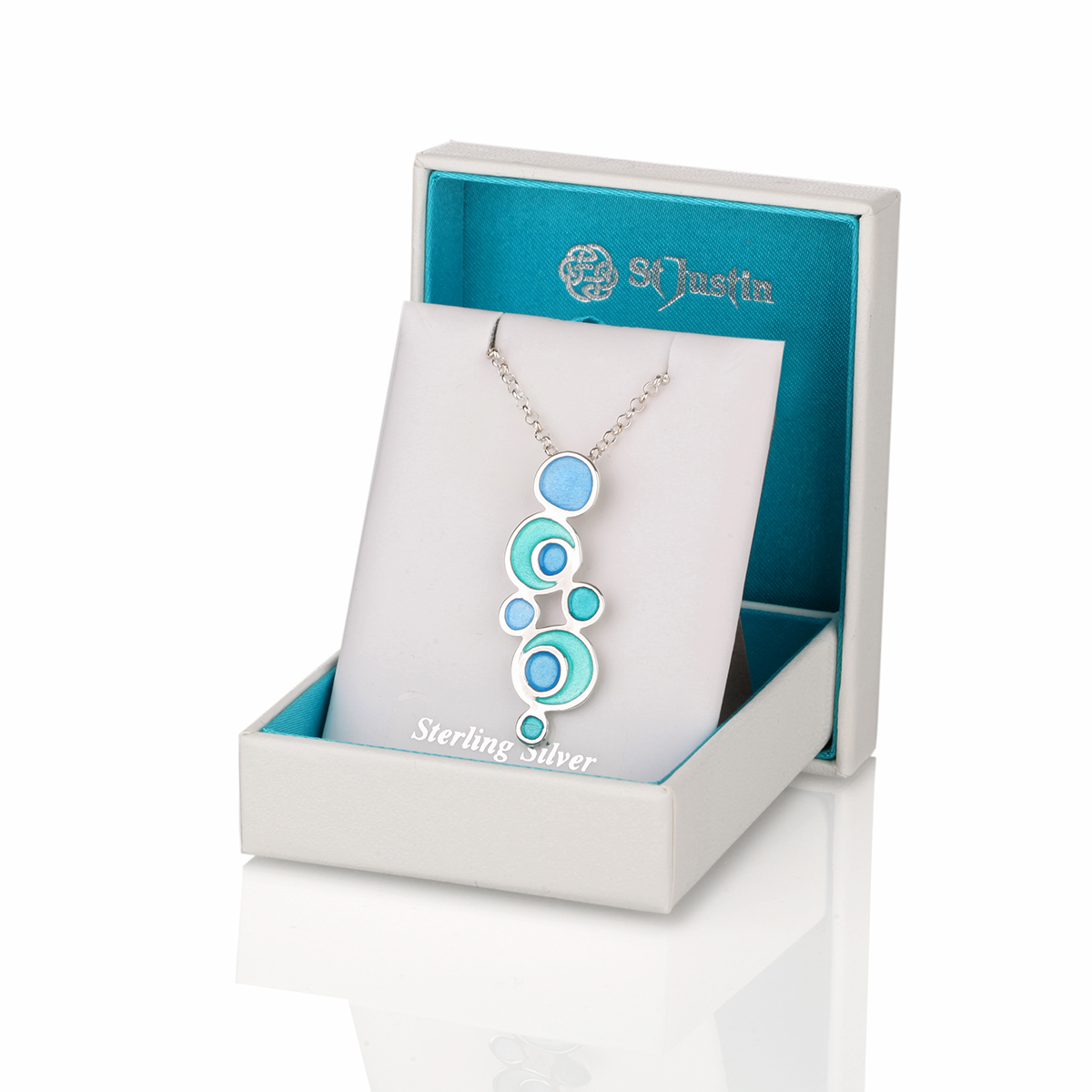 kette-anhaenger-lagoon-emaille-blau-silber-001 Glas Mor Ocean Lagoon - Anhänger & Kette aus Sterling Silber & blauer Emaille