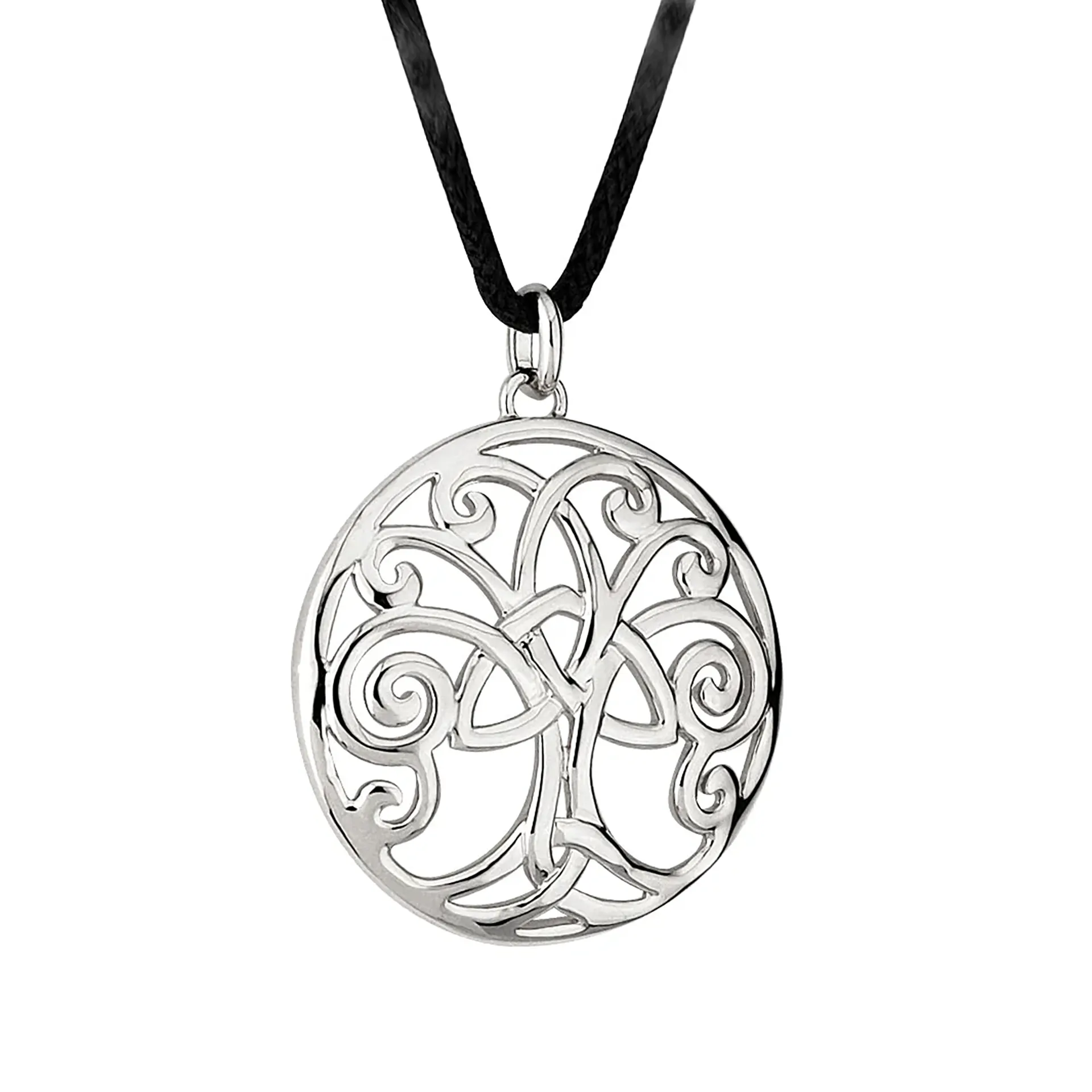 Trinity Tree of Life - Lebensbaum Kette aus Irland mit keltischen Ornamenten