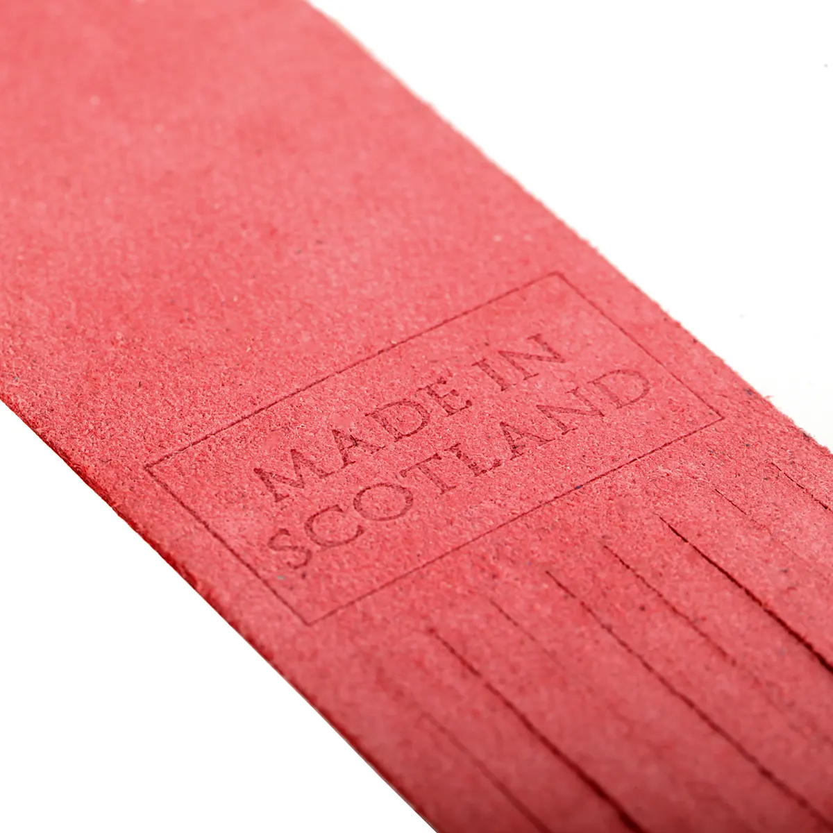John o' Groats - Lesezeichen aus Leder in Rot - Made in Scotland