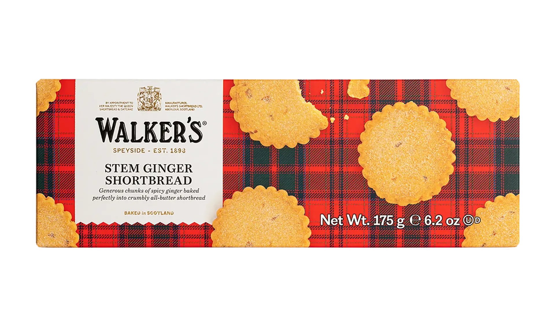 Walker’s Shortbread Stem Ginger Cookies 175 g