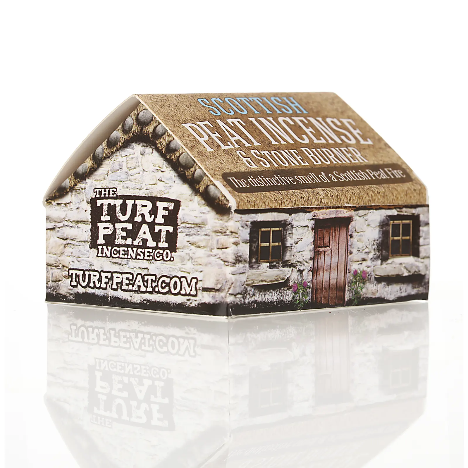 Scottish Highland Croft Torfduft-Set - Cottage aus Keramik mit Steinbrenner und Torfsoden