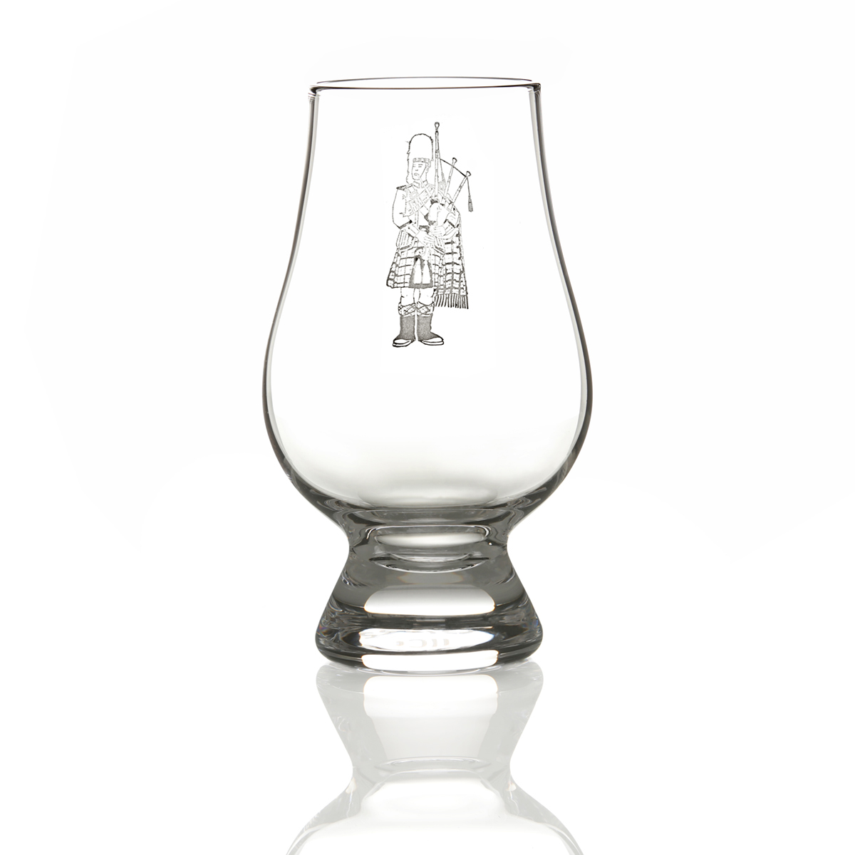 Glencairn-Whisky-Tasting-glas-scottish-piper-001 Glencairn Whisky Tasting Glas mit Gravur 'Scottish Piper"