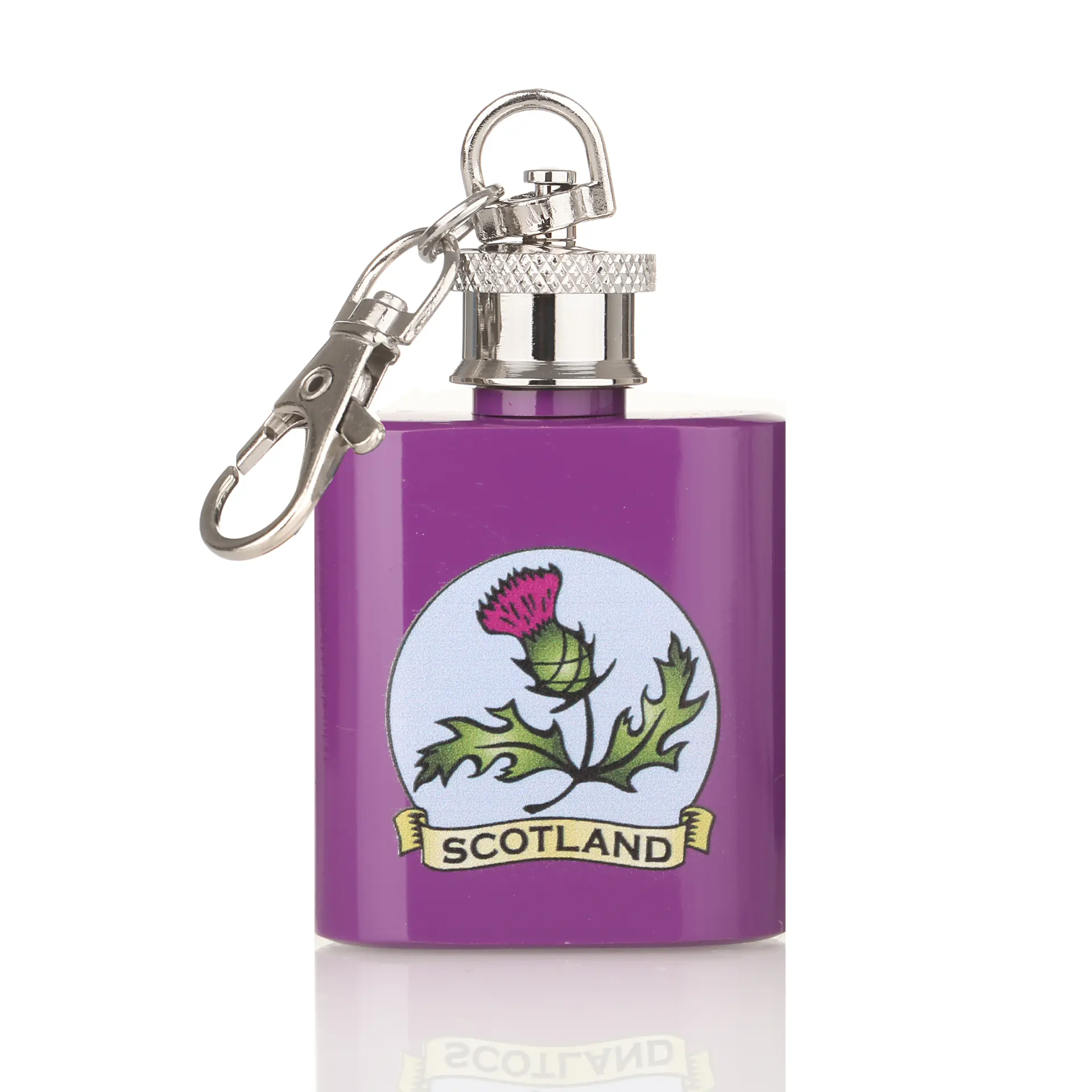 Scottish Thistle Mini-Flachmann Schlüsselanhänger aus Schottland Scottish Thistle Mini-Flachmann Schlüsselanhänger aus Schottland