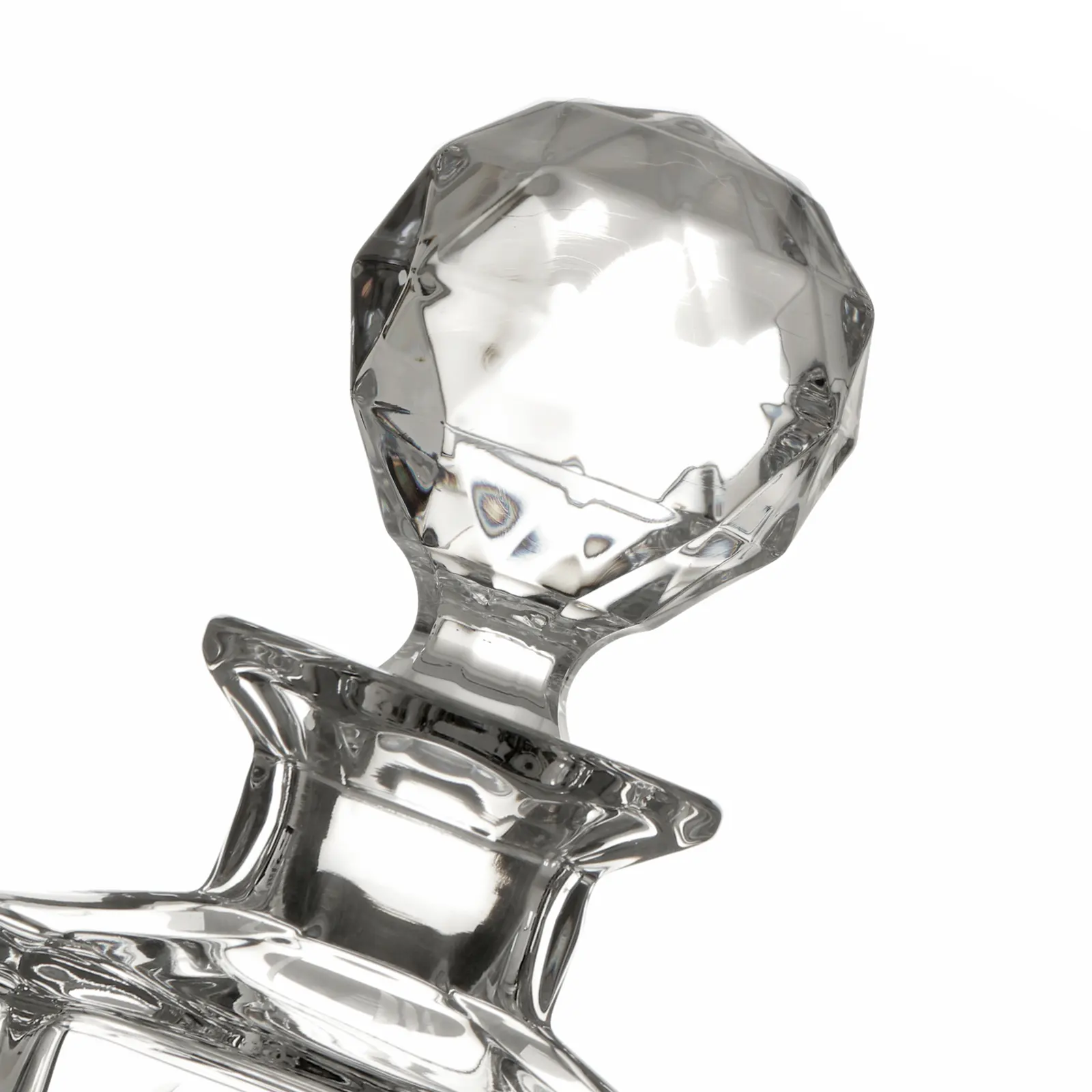 Flower Of Scotland Thistle Decanter - handgefertigte Kristallglas Whiskykaraffe