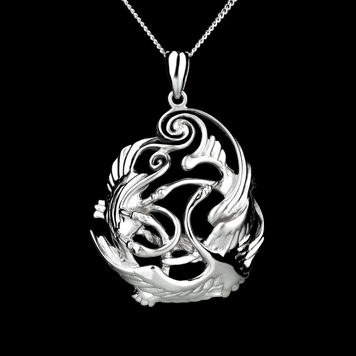 children-kinder-lir-schwan-kette-irland-005 Children of Lir Kette aus Sterlingsilber – handgefertigt in Irland