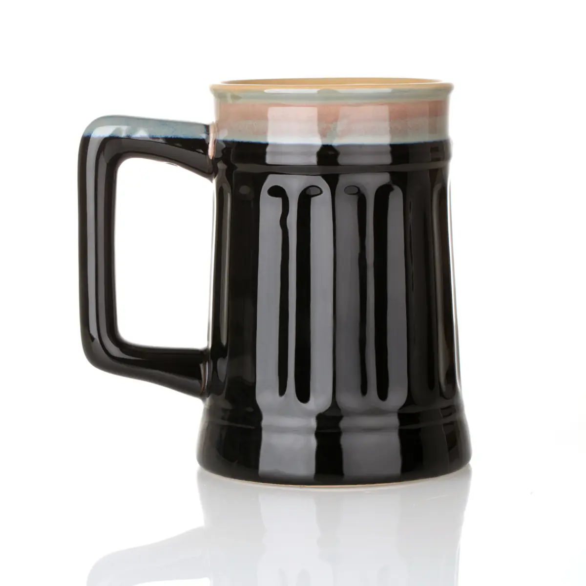 bier-krug-becher-tankard-schottland-slainte-math-011ZMVuszgFyp4AC Slàinte Mhath - Schottischer 1 Pint Keramik Bierkrug - Schwarz