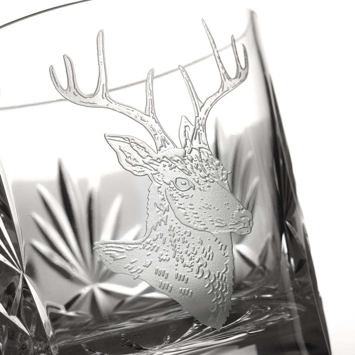 Kintyre Stag Tumbler - Kristall Whiskyglas - Schottischer Highland Hirsch