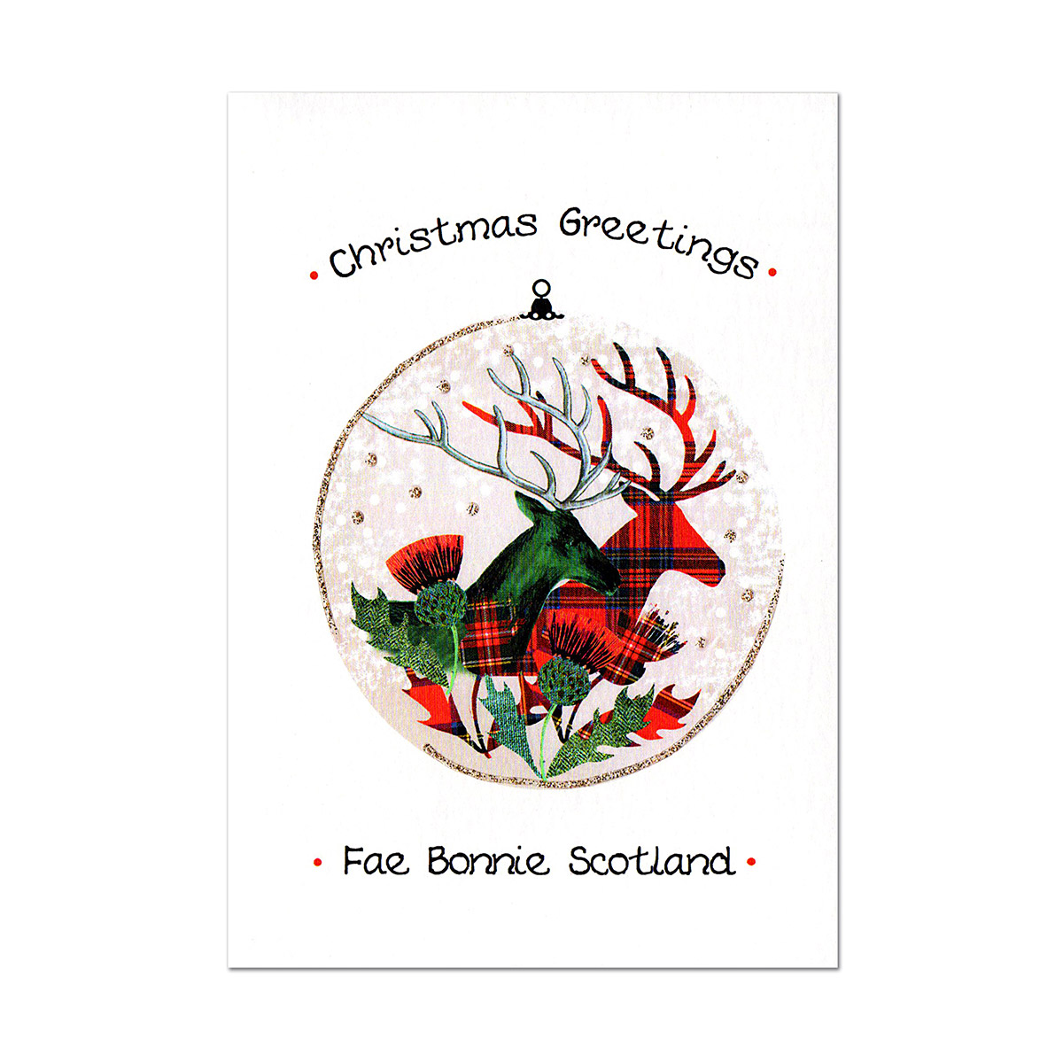 Christmas Greetings - Wee Wishes Weihnachtskarte aus Schottland