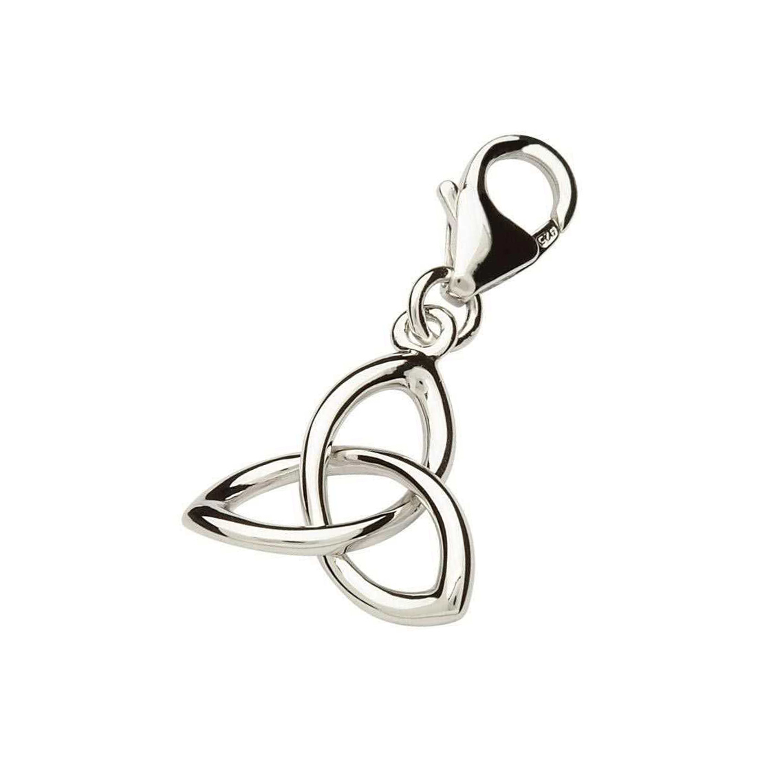 Trinity Knot Charm - Keltischer Knoten - Sterling Silber handgefertigt in Irland