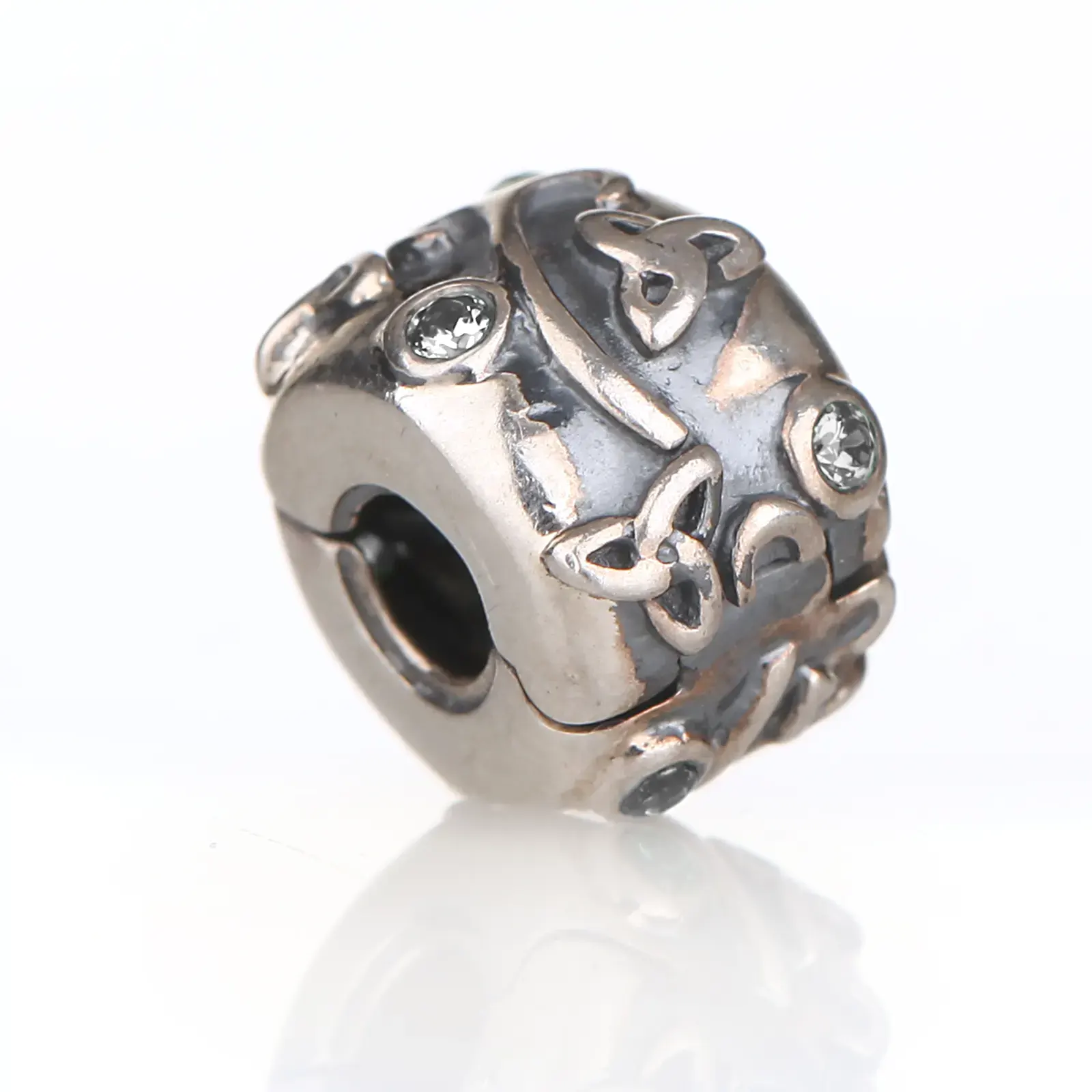 charm-bead-trinity-silber-irland-001 Tara's Diary Trinity Bead Stopper aus Irland - Sterlingsilber & Kristall