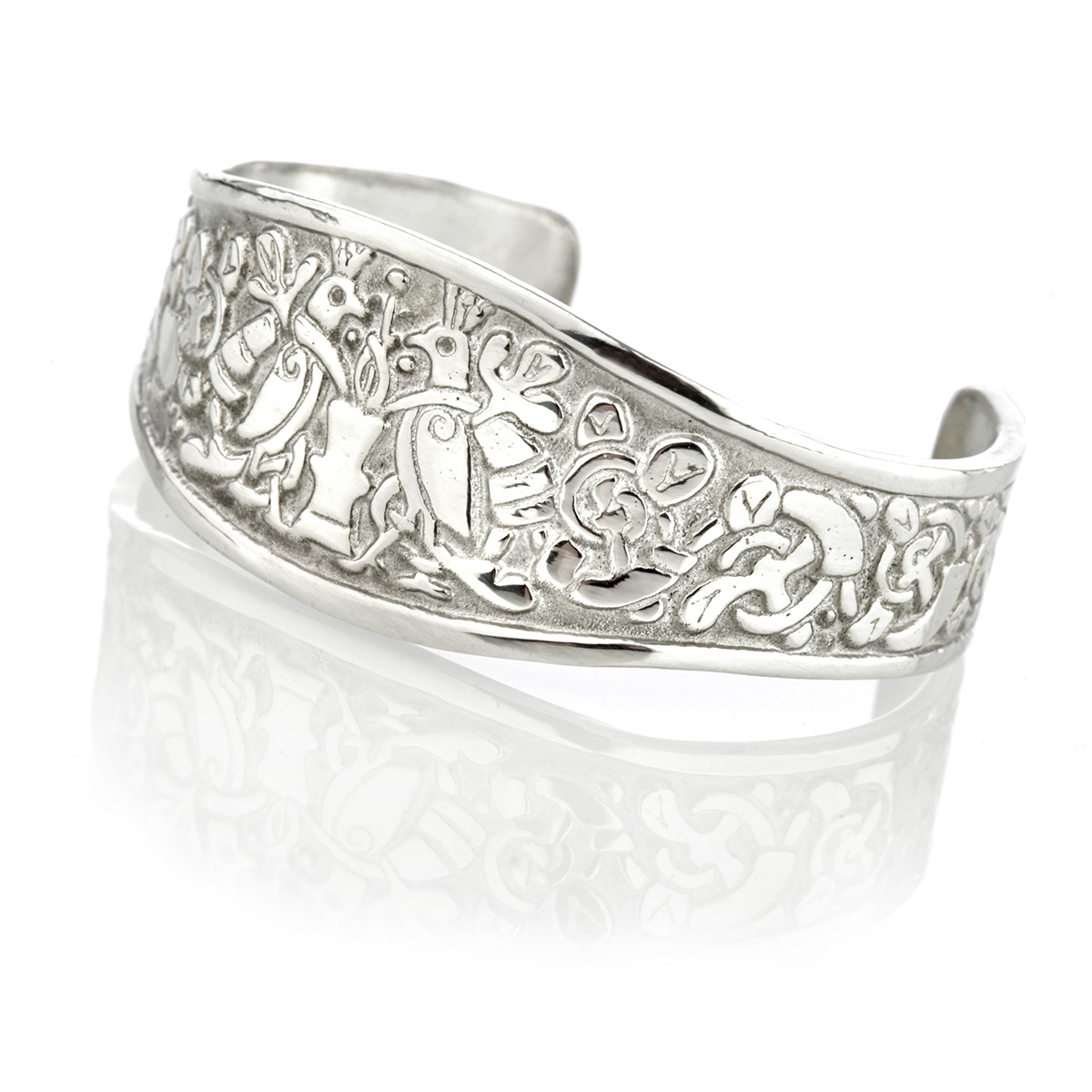 armreif-keltisch-schottisch-zinn-pewter-002 Lebensbaum Yggdrasil  - keltischer Armreif mit Motiven vom Baum des Lebens