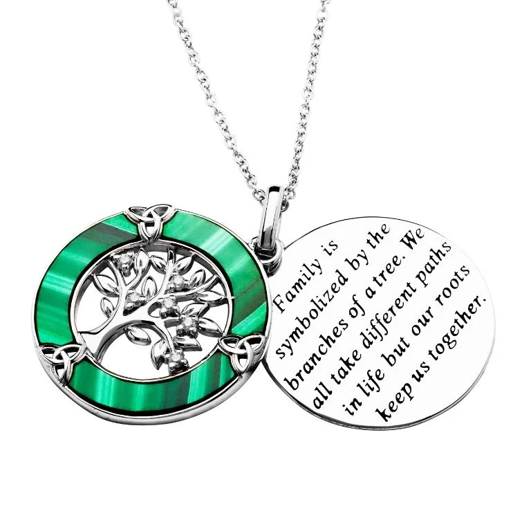 Kette-Anhaeger-family-malachit-silber-lebensbaum-017md6uqkjwA5kuw Family Tree of Life - Keltische Lebensbaum Kette mit Malachit und Kristall