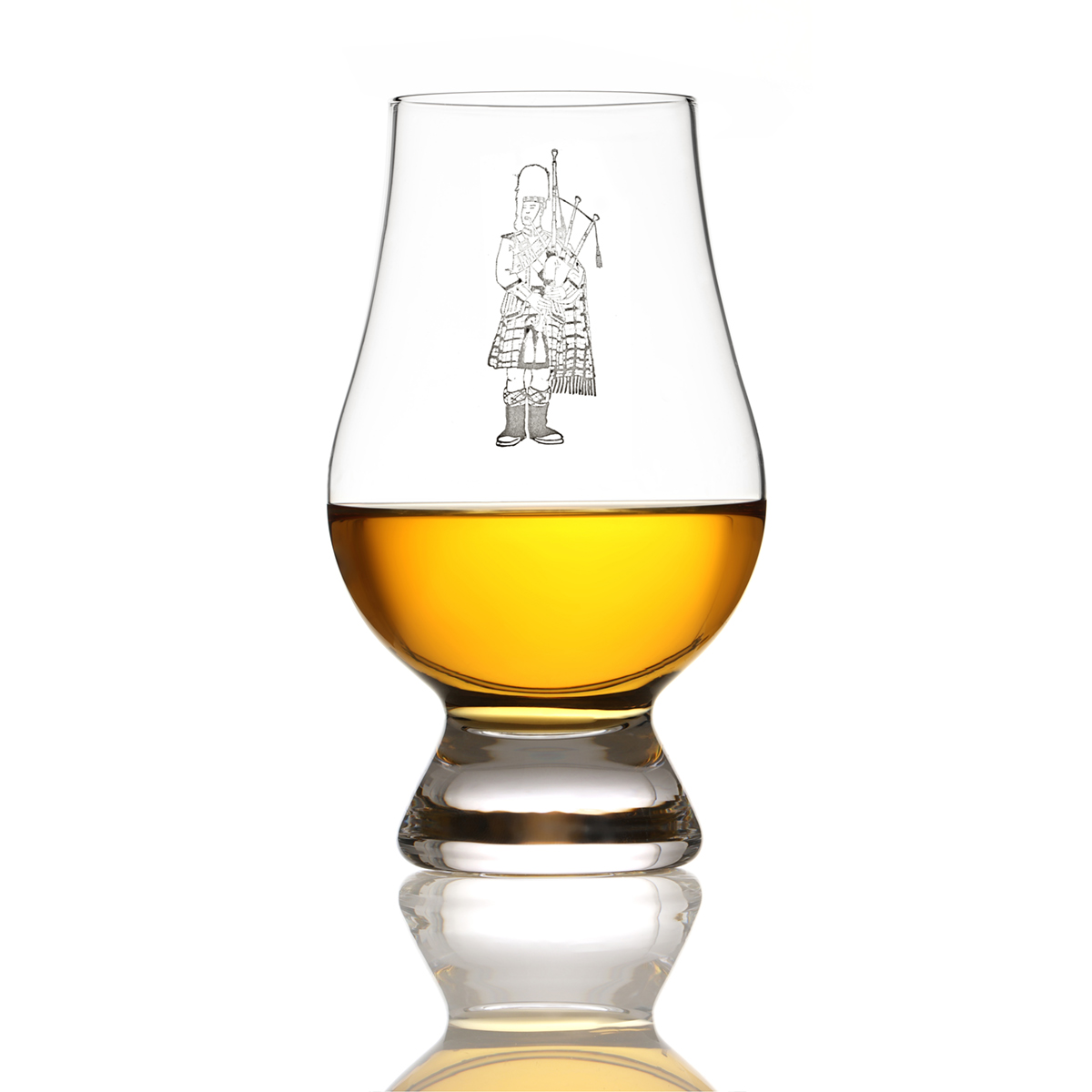 Glencairn-Whisky-Tasting-glas-scottish-piper-002 Glencairn Whisky Tasting Glas mit Gravur 'Scottish Piper"