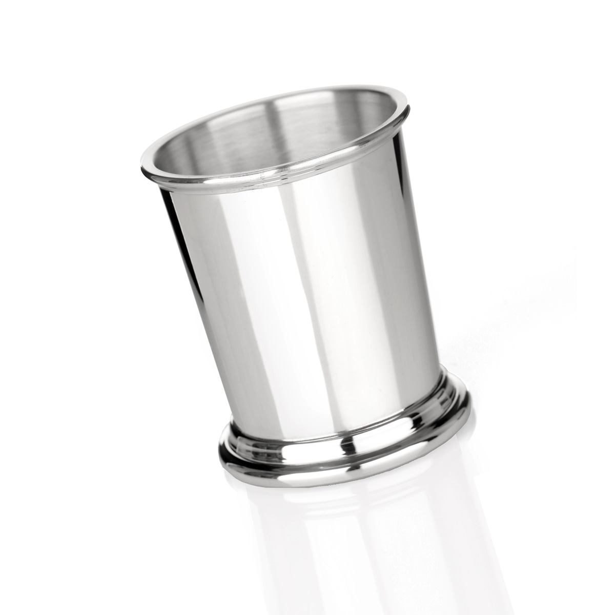 Mint Julep Cup - 1/2 Pint Becher aus poliertem Zinn - Made in England