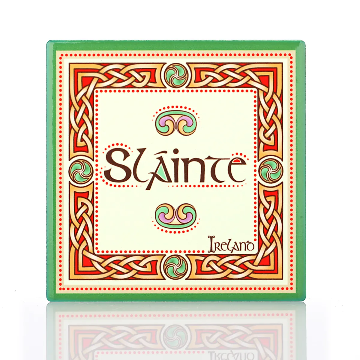 Sláinte Coaster - Keltischer Keramik-Getränkeuntersetzer aus Irland Sláinte Coaster - Keltischer Keramik-Getränkeuntersetzer aus Irland