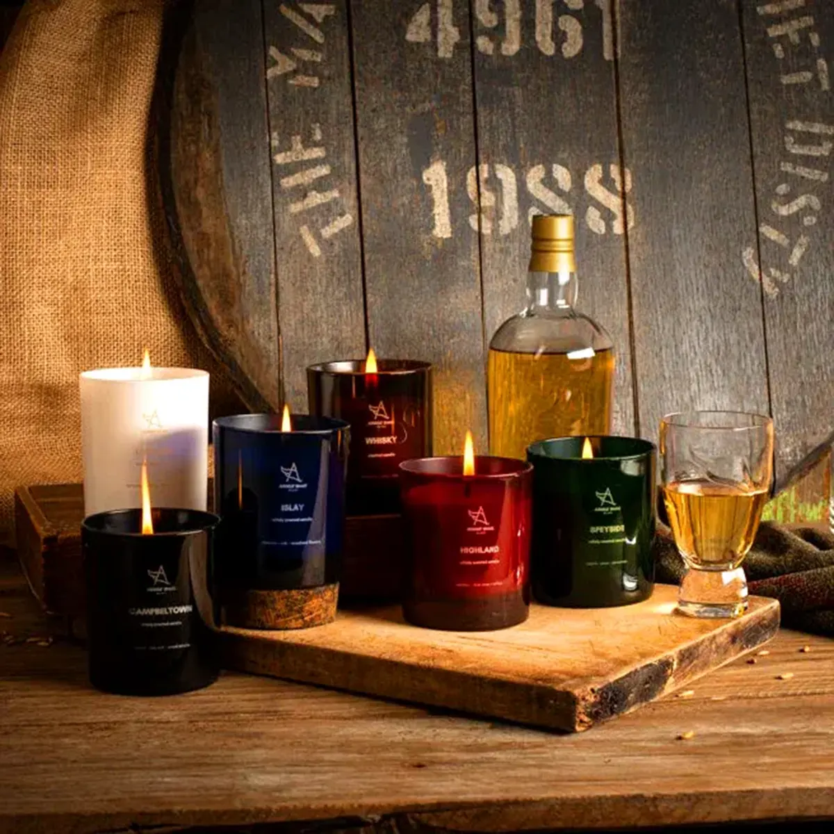 Angels' Share Islay Whisky Duftkerze – Handgegossen in Schottland aus Sojawachs Angels' Share Islay Whisky Duftkerze – Handgegossen in Schottland aus Sojawachs
