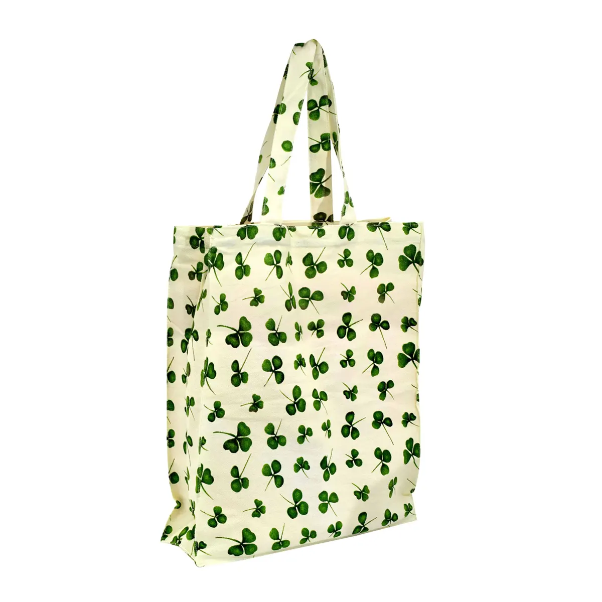 Shamrock Shopping Bag -  irische Kleeblatt Einkaufstasche / Stoffbeutel