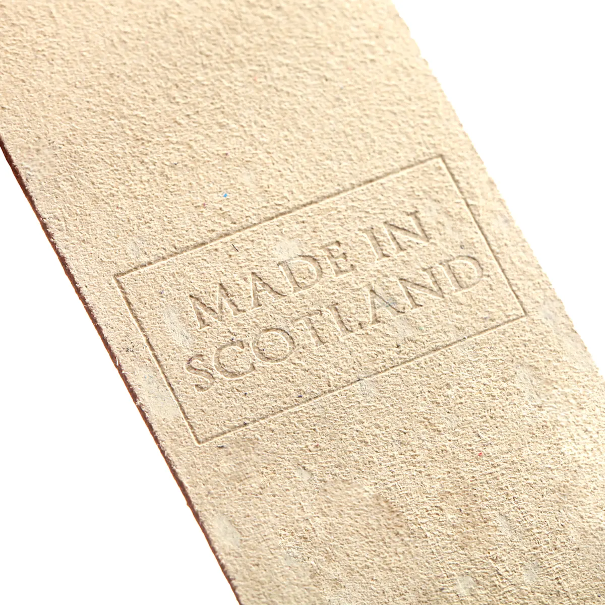 Tobermory - Lesezeichen aus Leder in Creme -  Made in Scotland