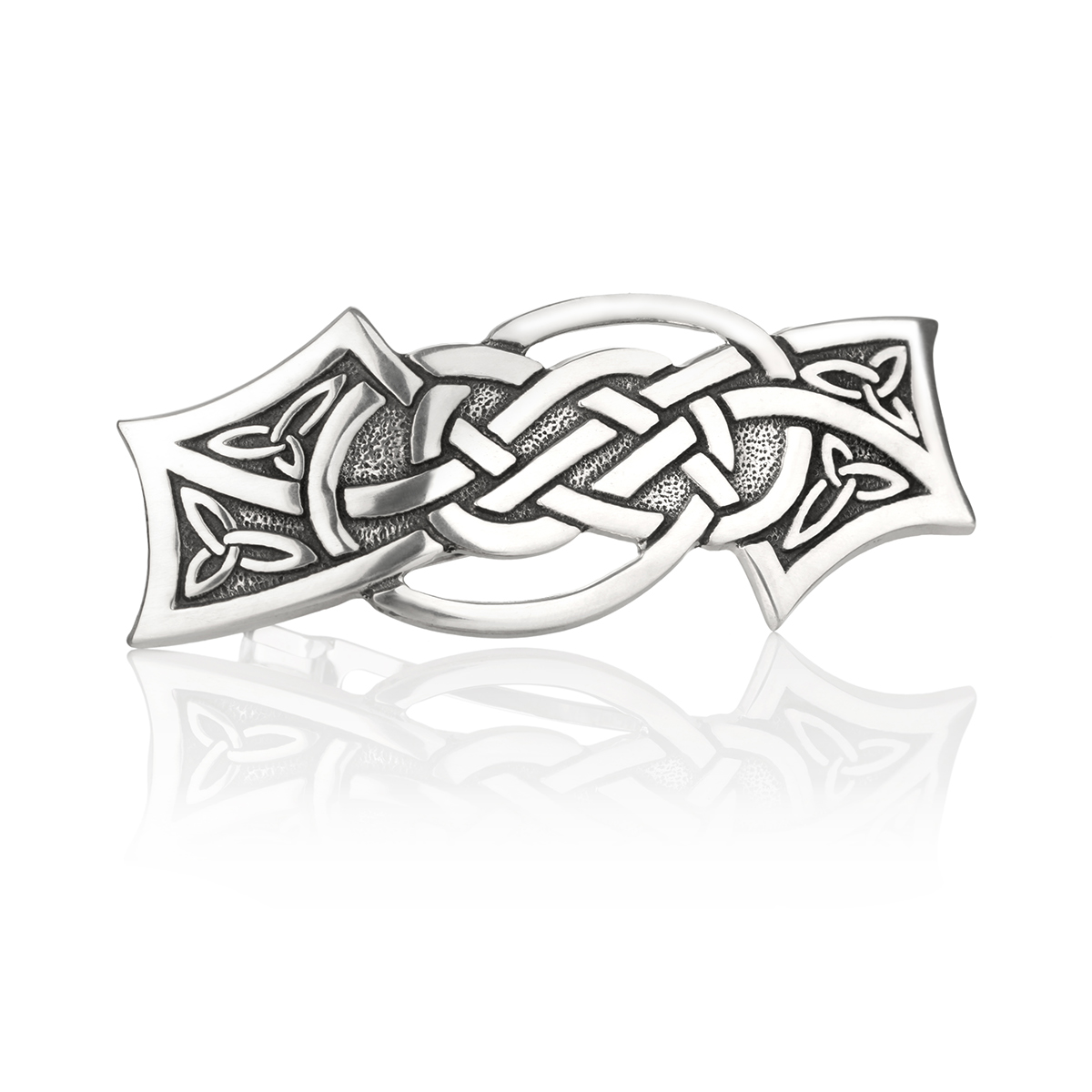 Haarspange-keltisch-silber-england-celtic-001 Trinity Spider Knot - Haarspange aus England - keltische Knoten & Ornamente