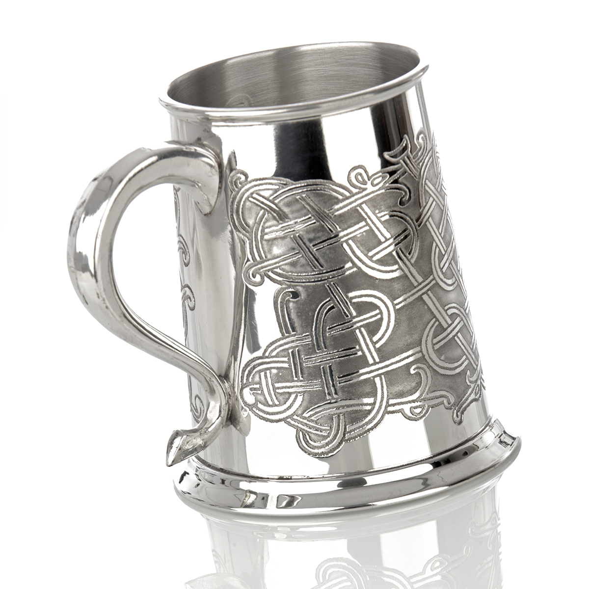 bierkrug-zinnkrug-pint-england-sheffield-keltisch-019 Celtic Pattern - Keltischer 1 Pint Bierkrug / Zinnkrug aus England