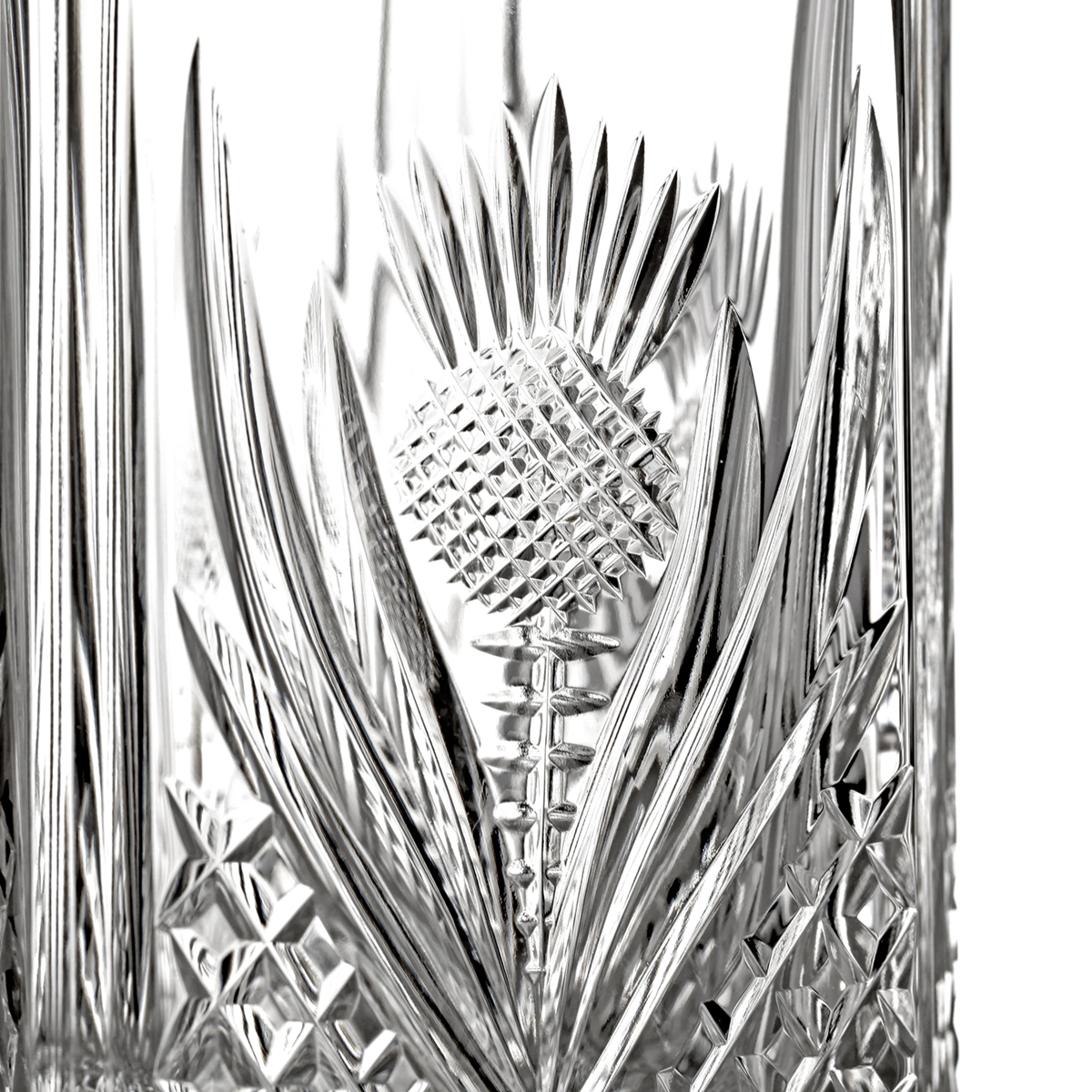 karaffe-dekanter-whisky-kristall-glas-schottland-distel-005 Scottish Thistle - Schottische Distel Kristalglas Whisky Karaffe mit Diamantschliff