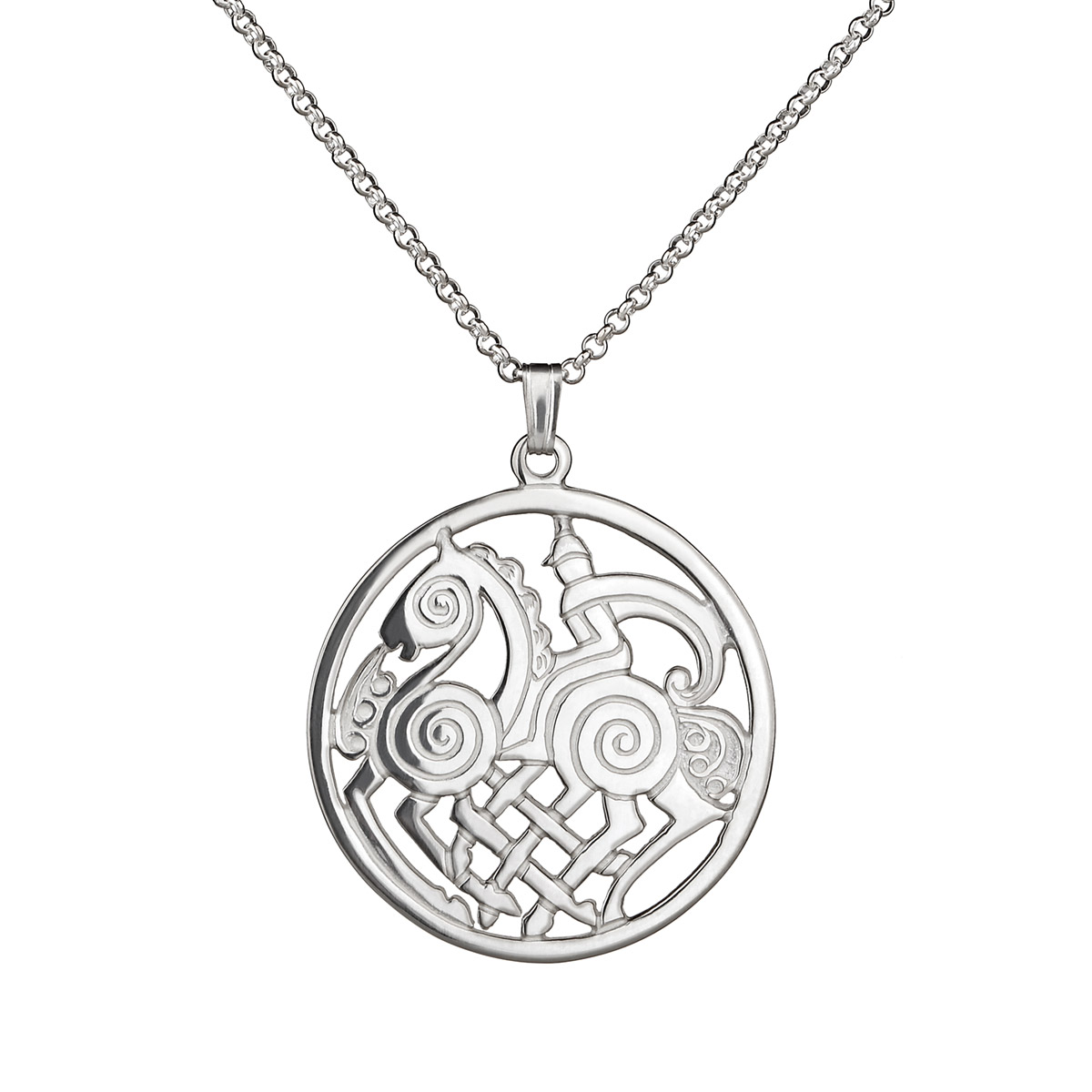 kette-anhaenger-wikinger-sleipnir-odin-silber-shetland-005 Sleipnir - Kette & Anhänger - Sterling Silber made in Shetland