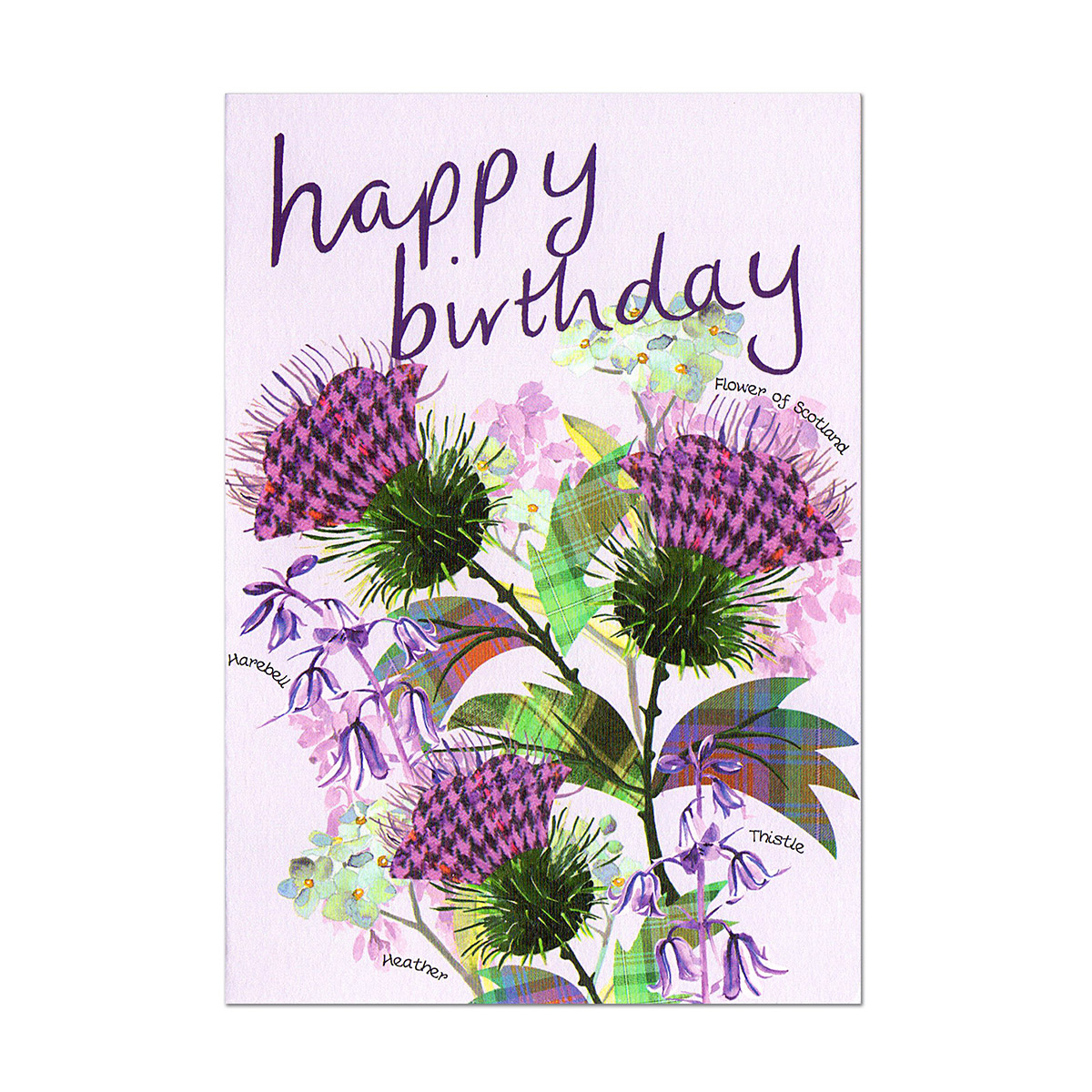Happy Birthday Flowers  - Geburtstagskarte aus Schottland