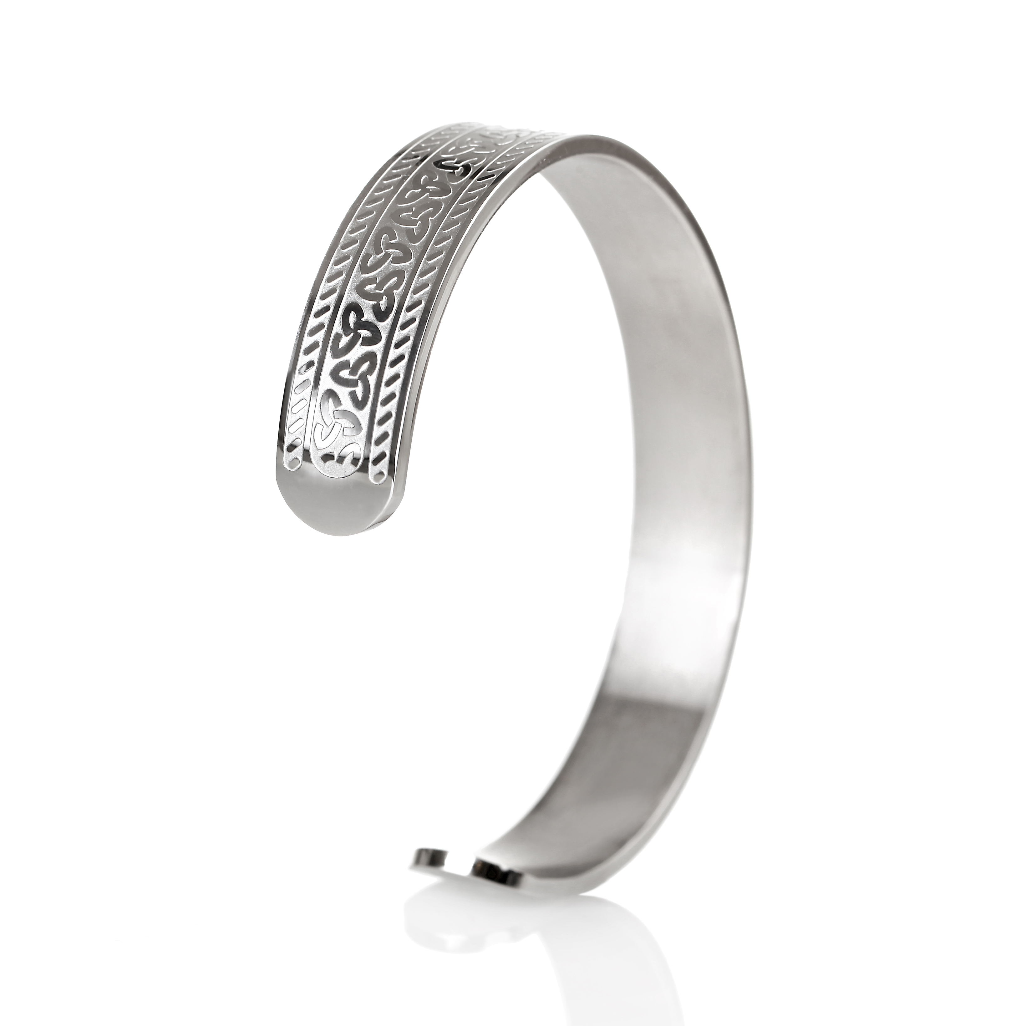 armreif-armband-trinity-keltisch-silber-edelstahl-003tvGycrrMR9lzO Trinity Armreif aus Irland - Edelstahl mit keltischen Knoten