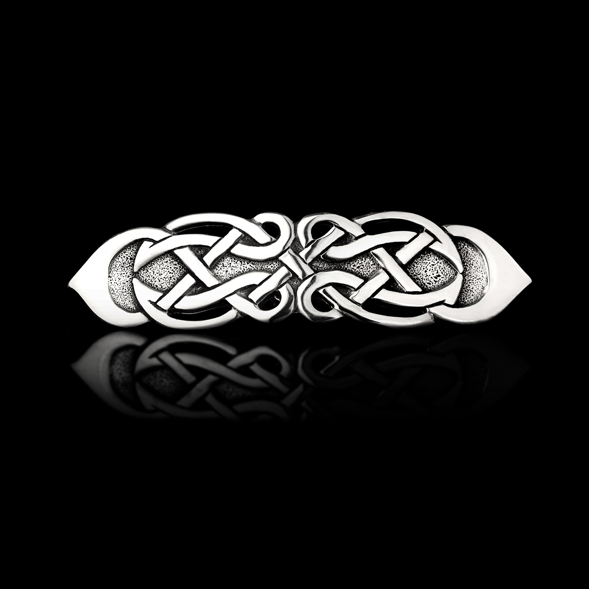 Haarspange-keltisch-silber-england-celtic-007 Interwoven Knotwork - Haarspange aus England - keltische Knoten & Ornamente