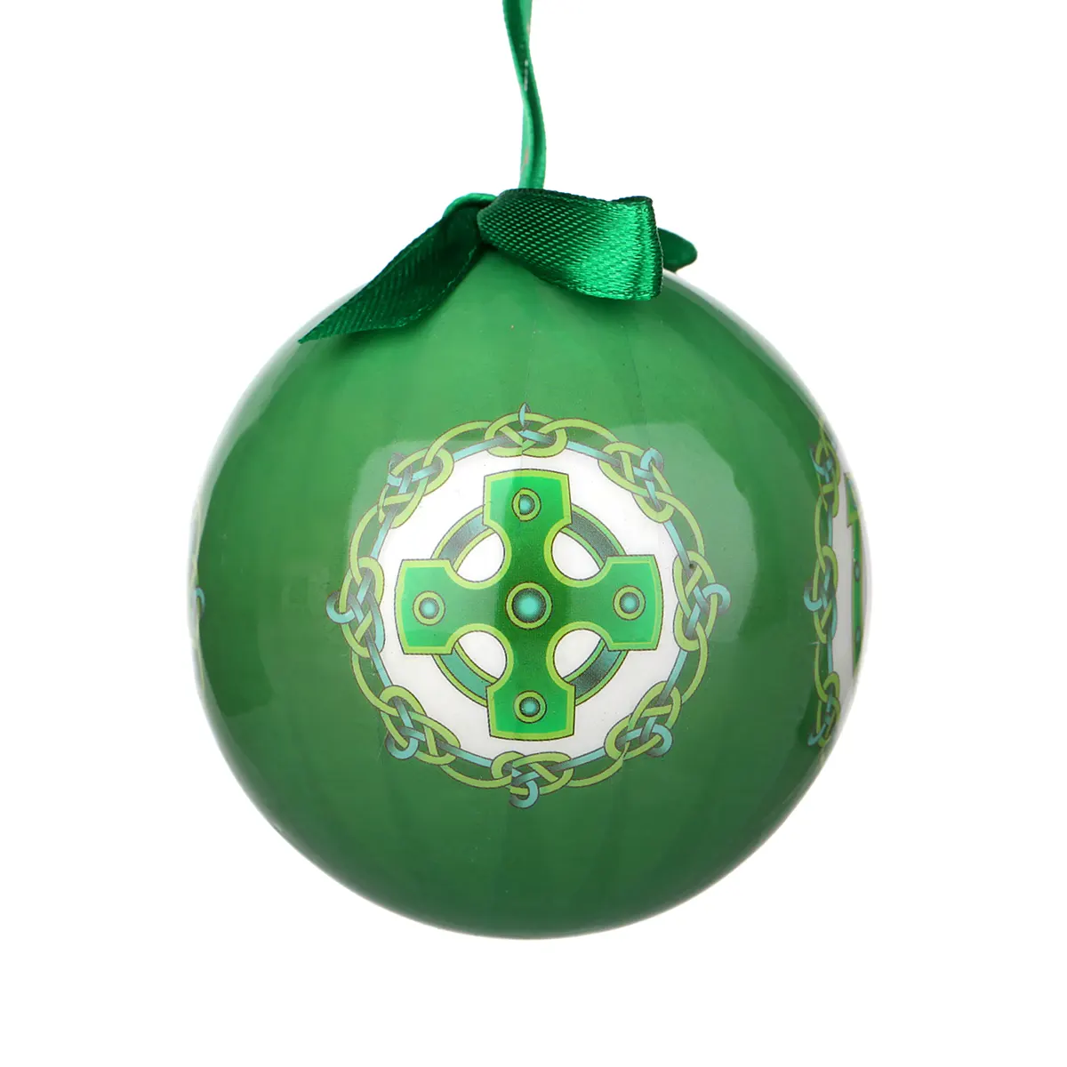 Irish Symbols - Traditionell handgefertigte Weihnachtskugel aus Irland mit vier irischen Symbolen Irish Symbols - Traditionell handgefertigte Weihnachtskugel aus Irland mit vier irischen Symbolen