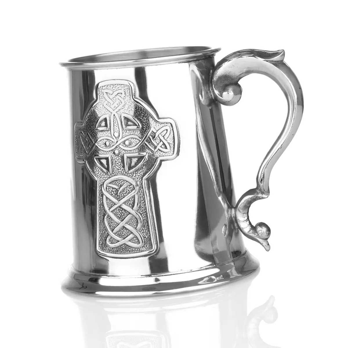bier-krug-mittelalter-zinn-silber-keltisch-kreuz-pint-004ilE26ZIB8JsQn Medieval Celtic Cross Tankard - keltischer 1 Pint Mittelalter Bierkrug aus England