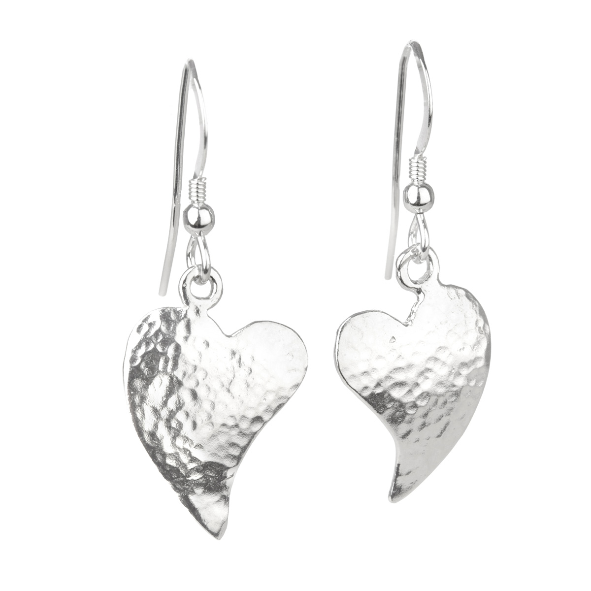Ancient Hearts - Edle Herz Ohrhänger aus Sterling Silber - Made in England