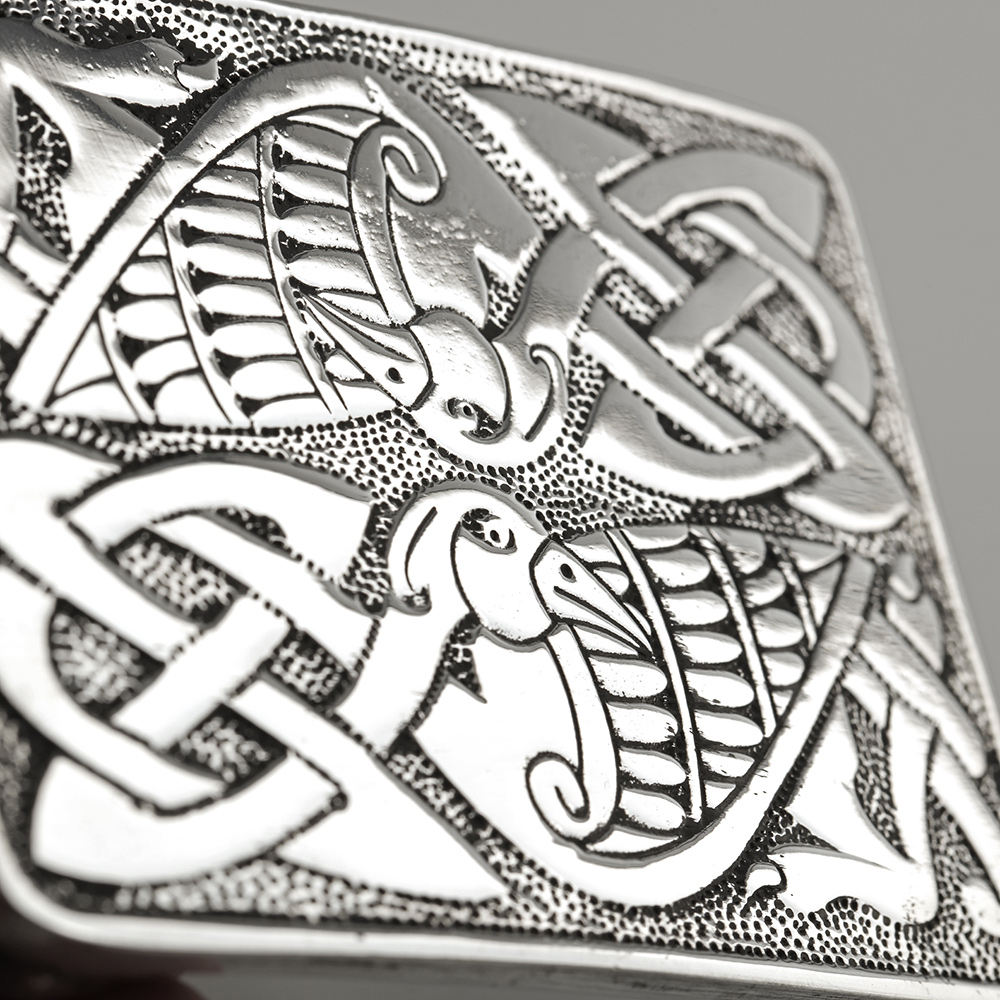 Celtic Bird - Kilt Gürtelschnalle mit keltischen Vogelmotiv - Handgefertigt